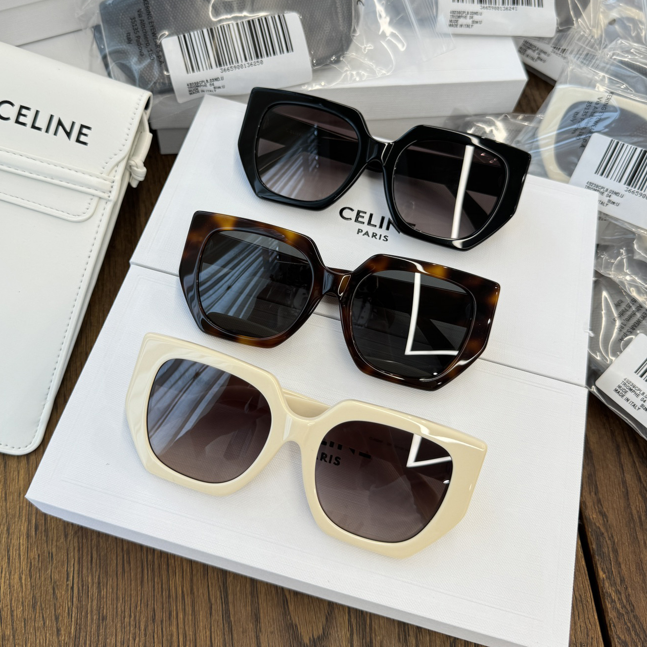 NIGO Celine Men's and Women's Solid Color Plate Frame Sunglasses Glasses #nigo72631