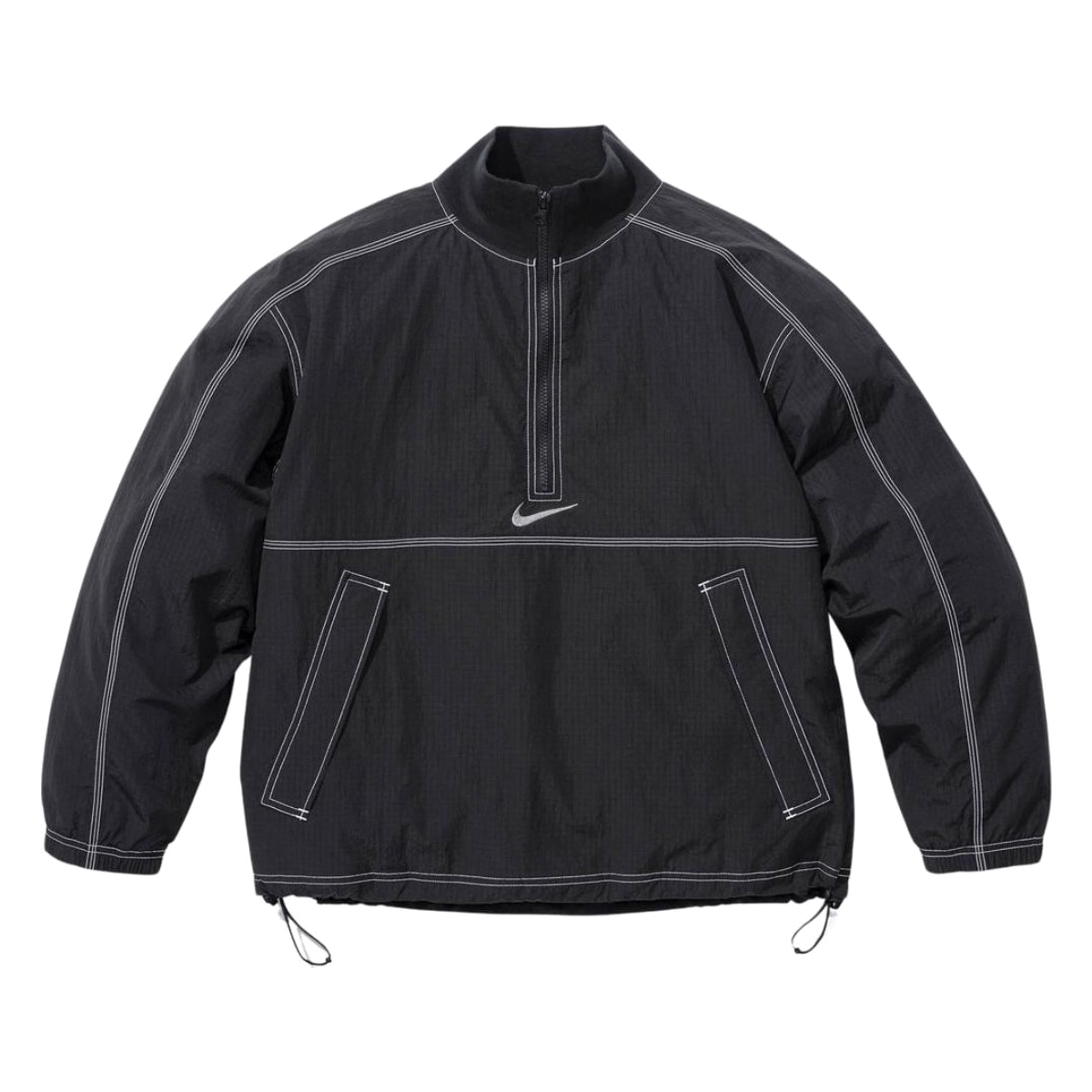 NIGO Supreme x Nike Men's And Women's Spring And Fall Solid Color Half-zip Pullover Jacket Pants Set Suit #nigo72636