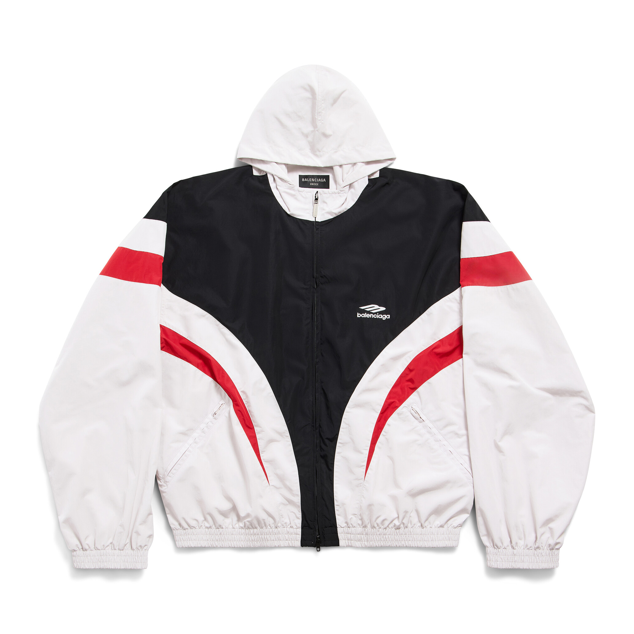 NIGO Balenciaga 3B Sports Icon Tracksuit Men's Spring Autumn Tech Poplin Zip Hooded Jacket #nigo72629