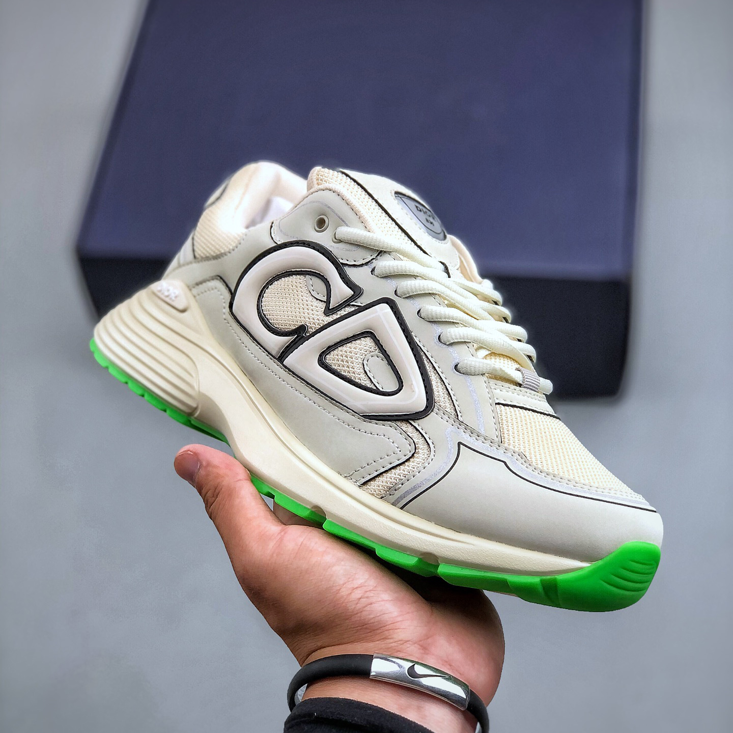 NIGO Dior B30 Men's and Women's Alphabet Print Lace Up Low Top Casual Sneakers Shoes #nigo72657