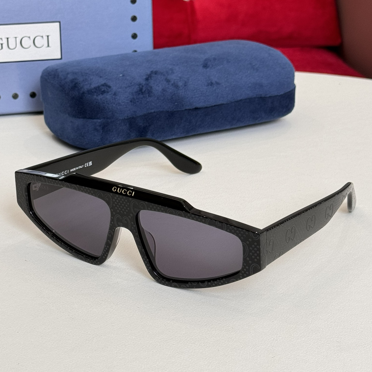 NIGO Gucci Men's Lens Leg Logo Design Acetate Irregular Shape Sunglasses Eyeglasses Glasses #nigo72645