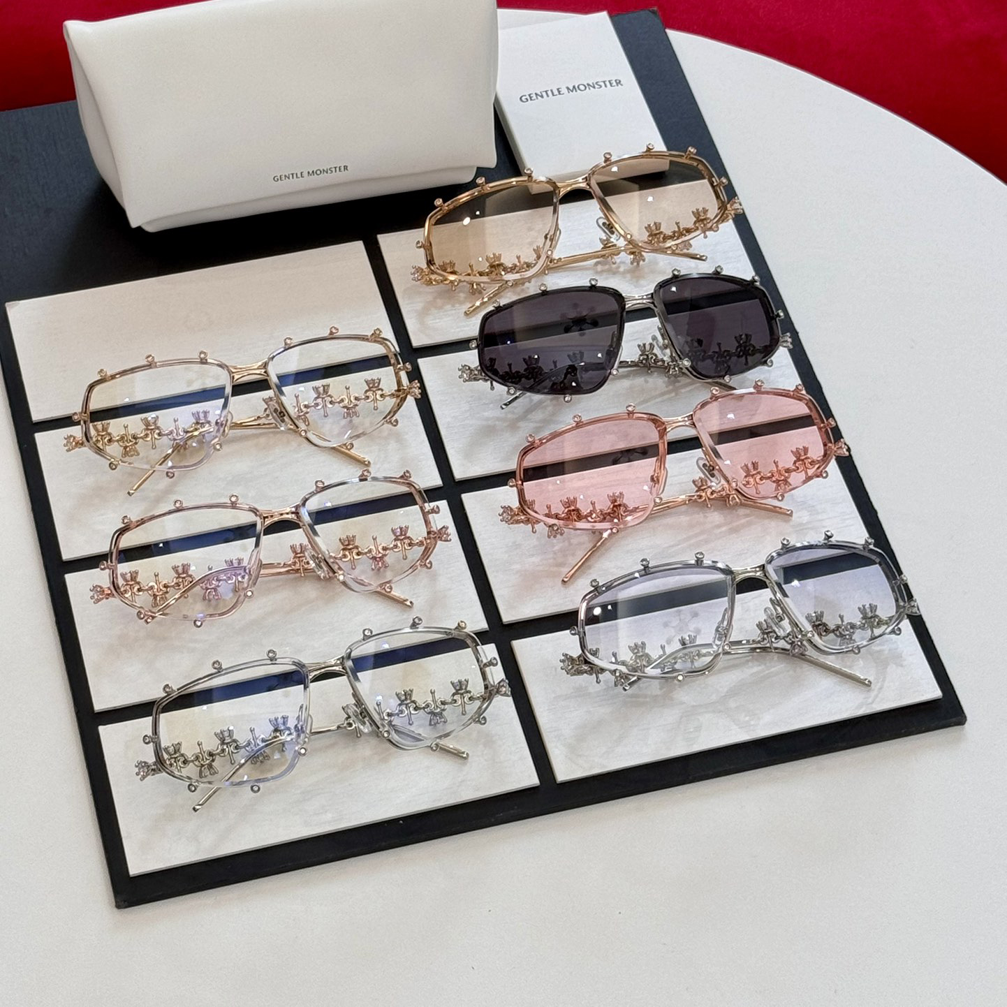 NIGO CENTLE MONSTER Men's and Women's Accessories Surround Metal Irregularly Shaped Optical Frames Eyeglasses Glasses #nigo72666