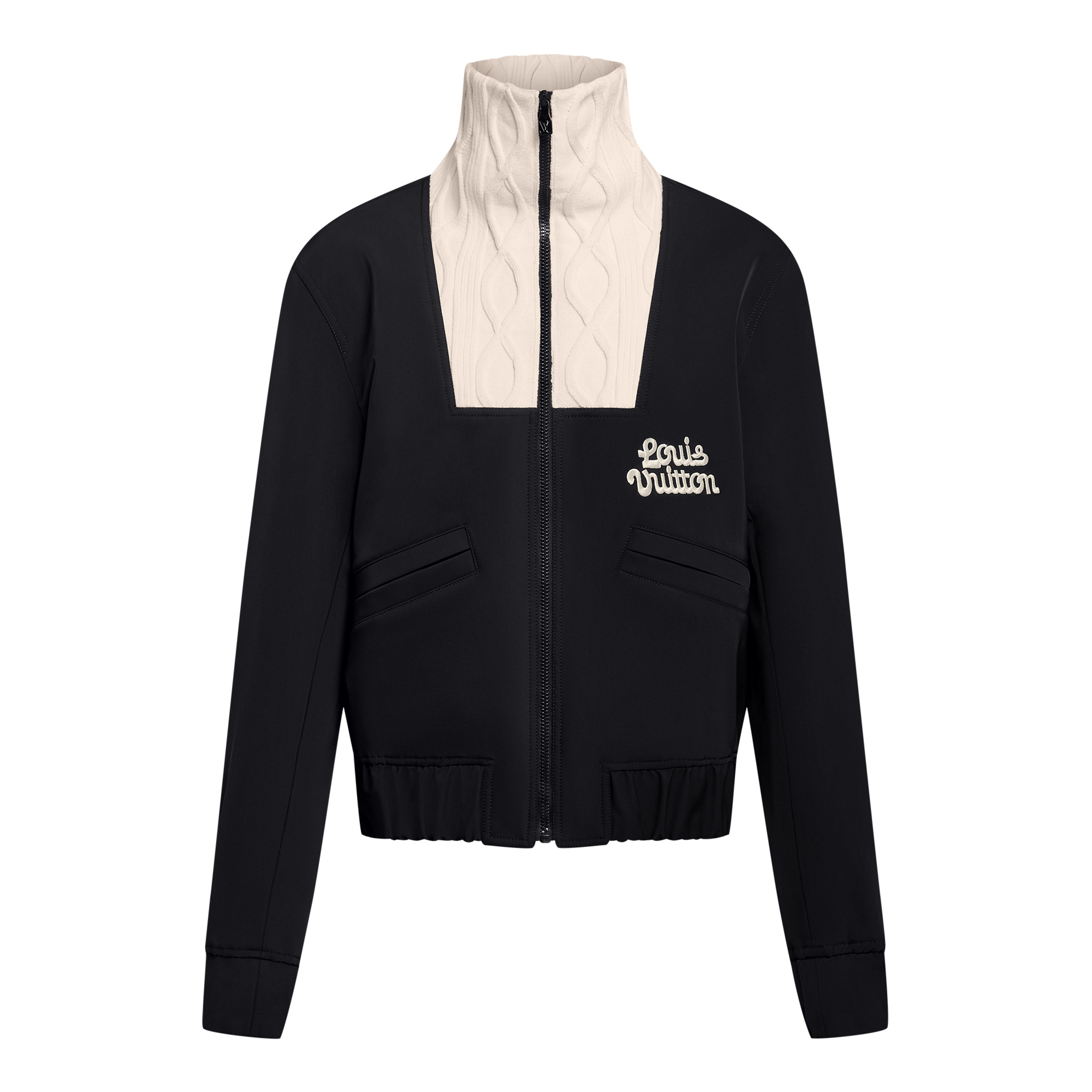 NIGO Louis Vuitton Men's Spring and Autumn Color Blocking Logo Embroidery High Collar Zipper Long Sleeve Jacket #nigo72669