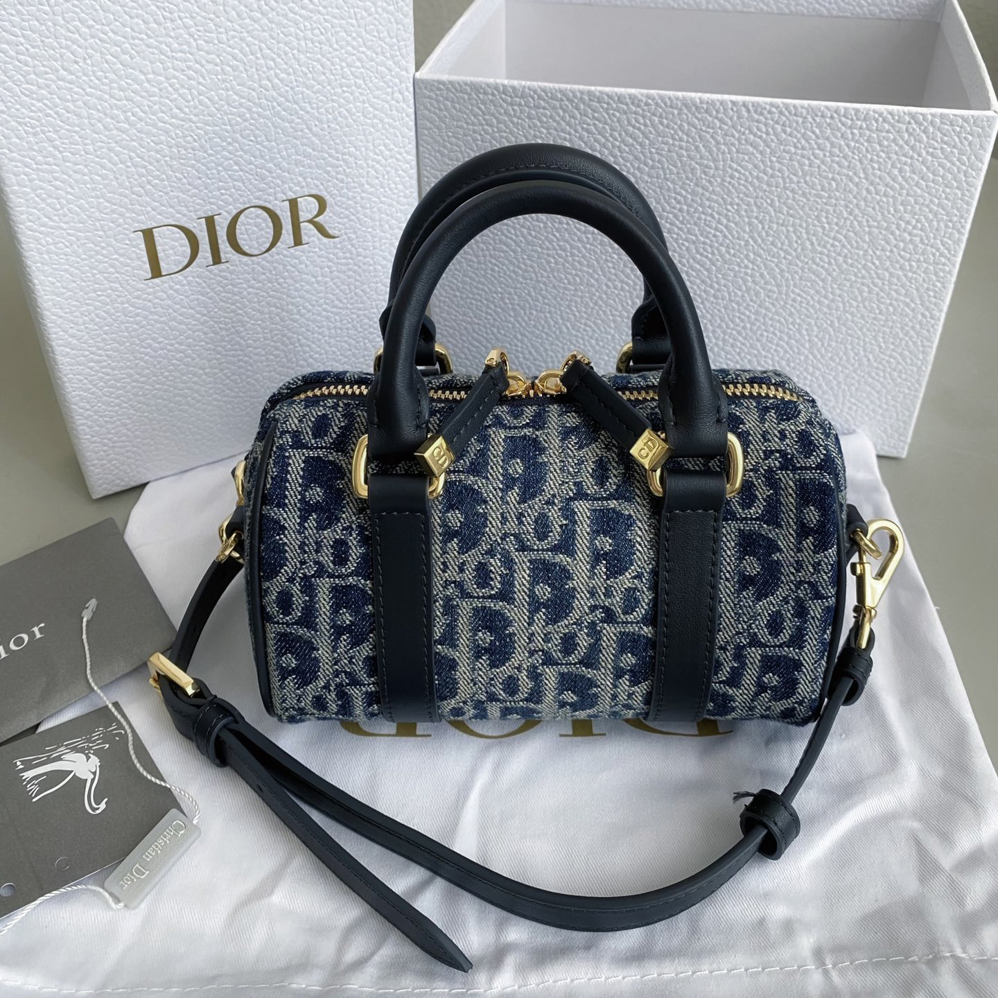 NIGO Dior Groove Women's Detachable Adjustable See Agent Closure Grained Cowhide Patchwork Fabric Tote Shoulder Crossbody Bag Bags #nigo72683