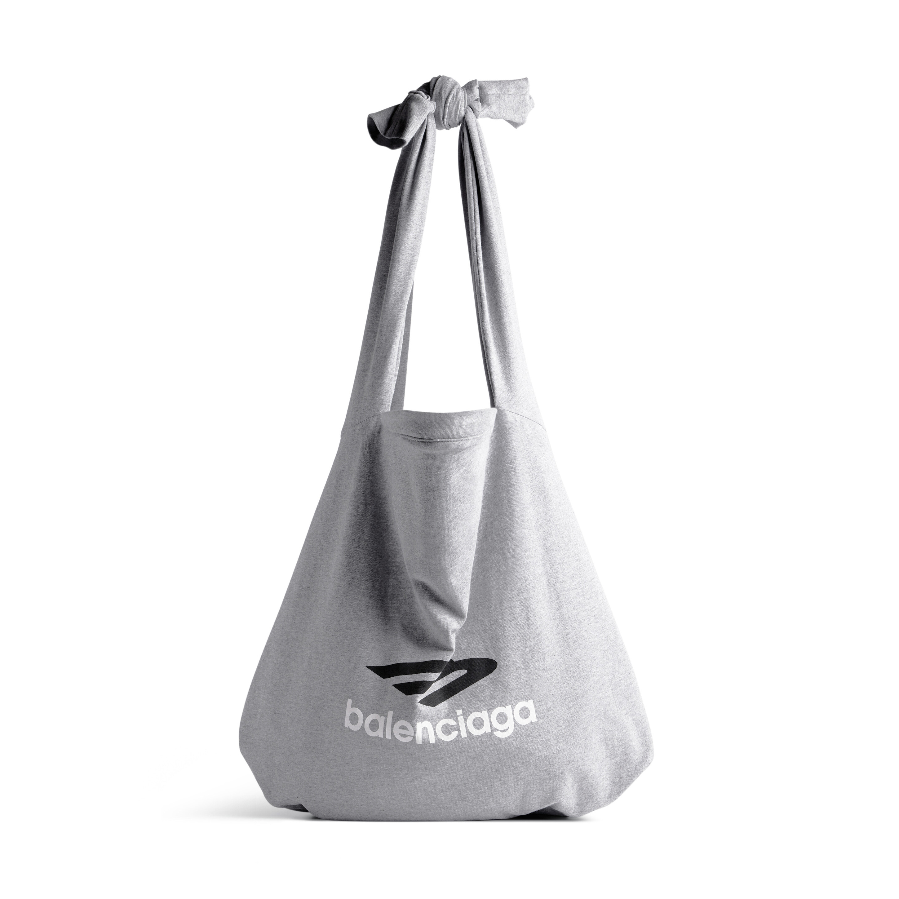 NIGO Balenciaga New Jersey Men's Gray Monogrammed Plain Knit Hobo Handbag Shoulder Crossbody Bag Bags #nigo72678