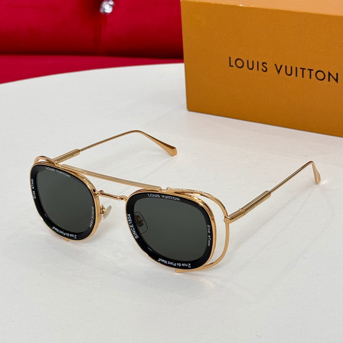 NIGO Louis Vuitton LV SUPER VISION METAL PILOT SQUARE Men's Aviator Style Sunglasses Eyeglasses Glasses #nigo72722