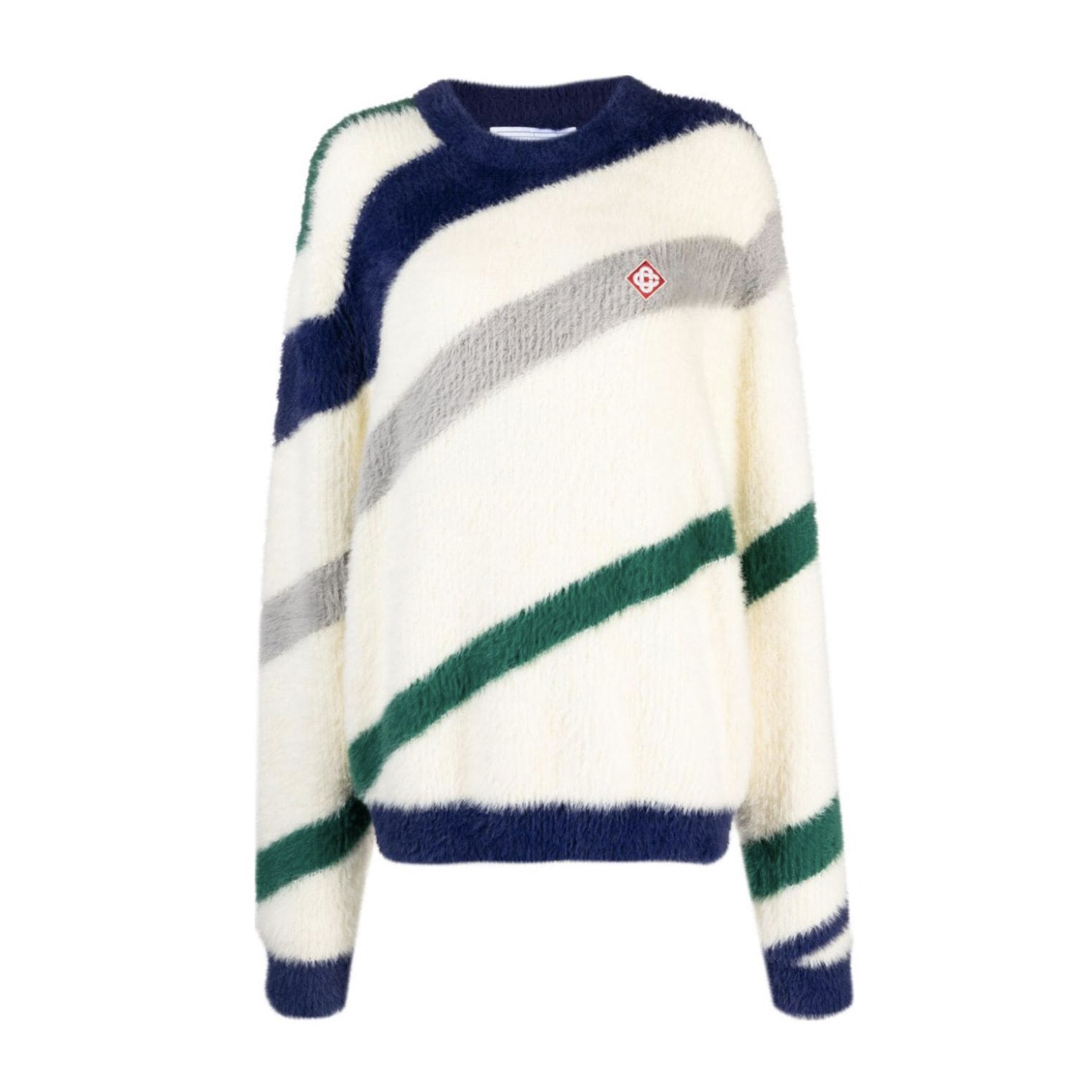 NIGO Casablanca Women's Fall/Winter Brushed Effect Twill Stripe Pattern Knit Sweater #nigo72715