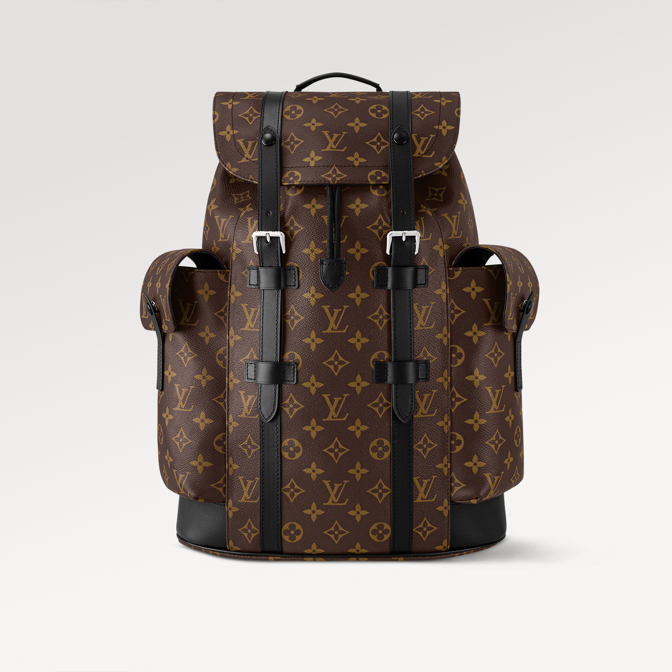 NIGO Louis Vuitton Christopher Medium Backpack Color Blocked Leather Retro Printed Men's Fashion Backpack Bags #nigo71399