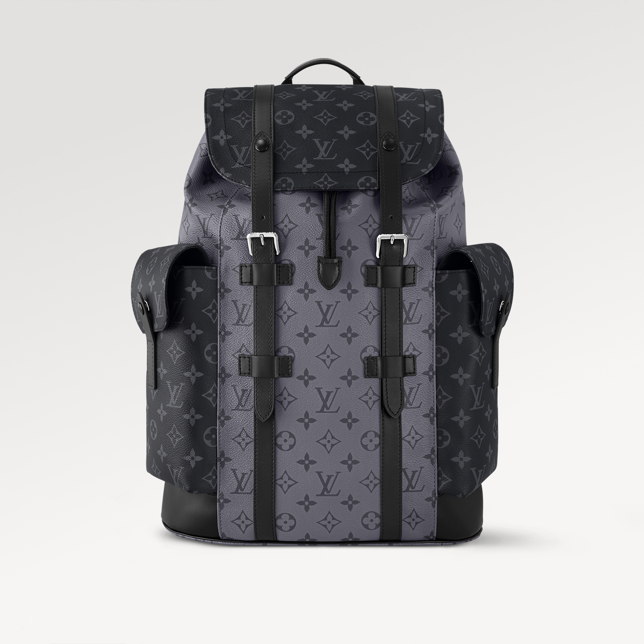 NIGO Louis Vuitton Christopher Medium Backpack Color Blocked Leather Retro Printed Men's Fashion Backpack Bags #nigo71399