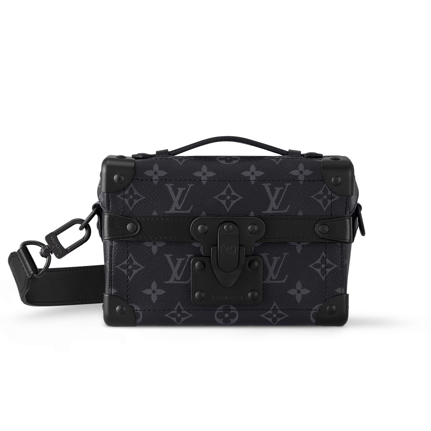 NIGO Louis Vuitton SOUL TRUNK Men's Black Removable Adjustable Shoulder Strap Letter Printed Coated Canvas Quilted Cowhide Messenger Bag Single Shoulder Crossbody Handbag Bags #nigo72744