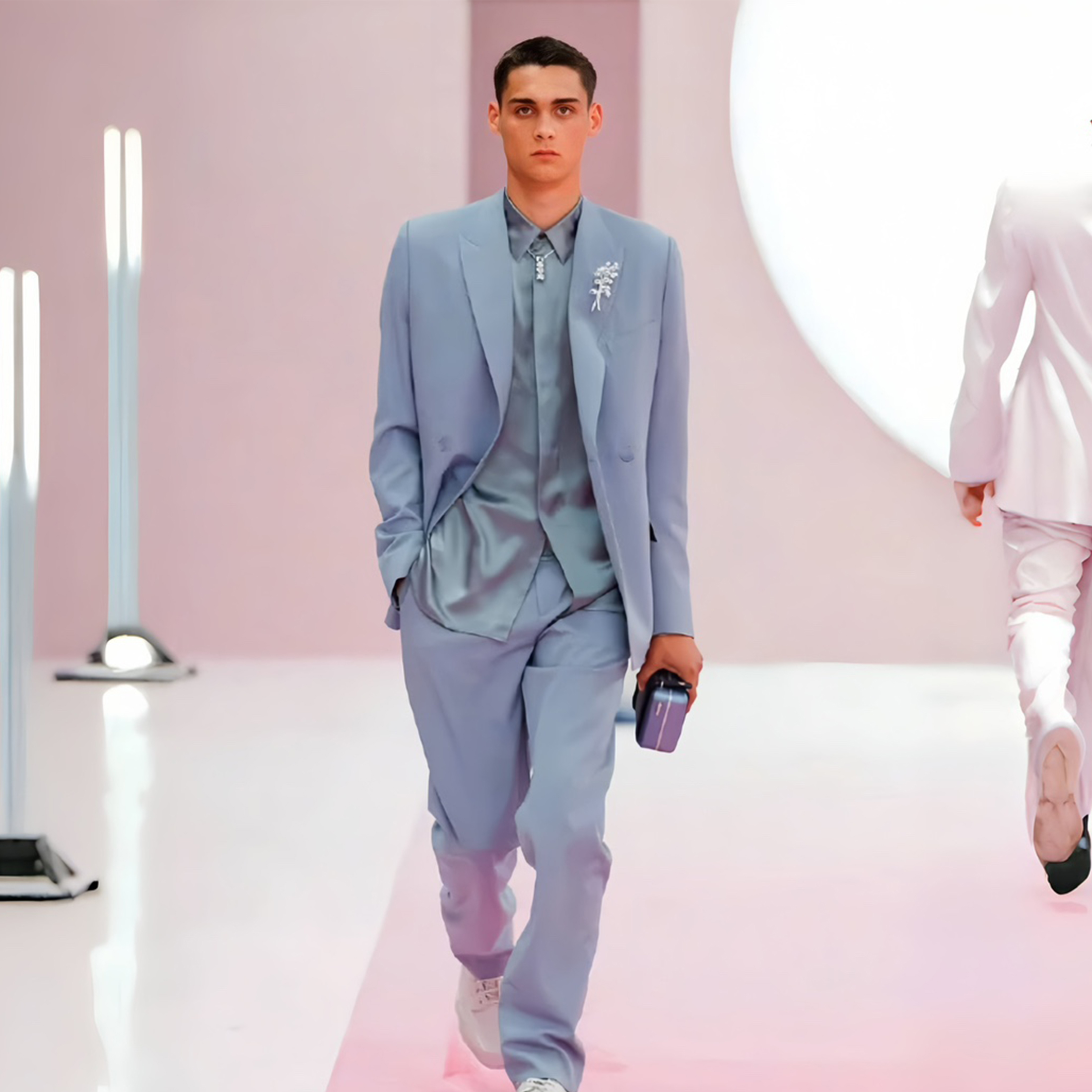 NIGO Dior Men's Spring And Autumn Solid Color Lapel Long Sleeve Blazer Jacket Casual Straight Pants Suit #nigo71412