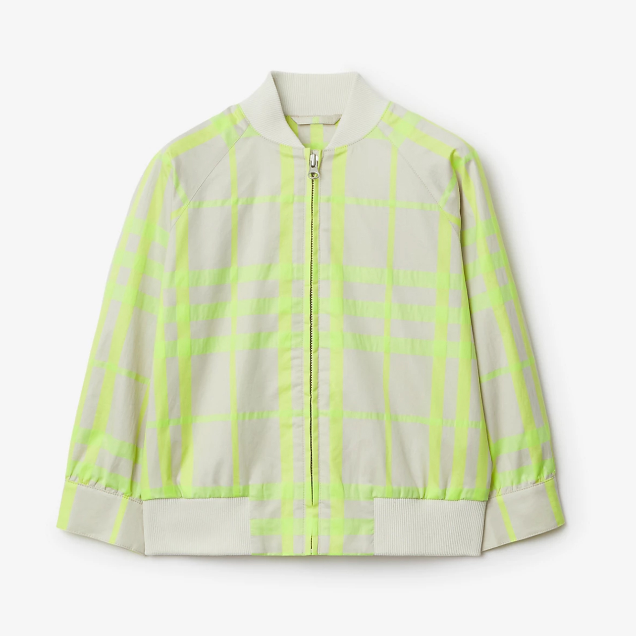 NIGO Burberry Kid's Spring And Autumn Solid Color Plaid Cotton Blend Baseball Collar Zipper Long Sleeve Bomber Jacket #nigo31332