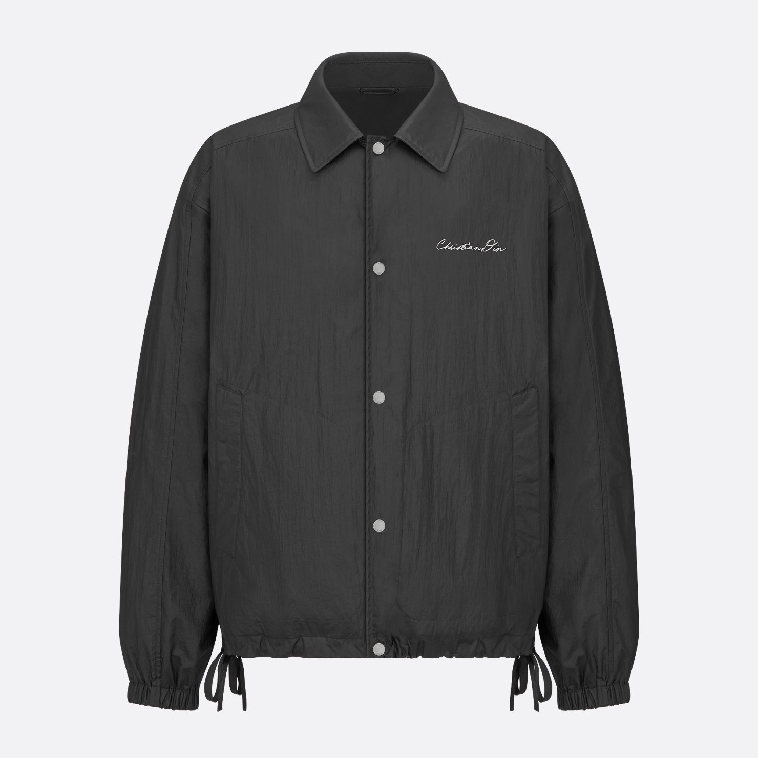 NIGO Dior Men's Spring And Fall Black Letter Embroidery Lapel Single Breasted Drawstring Jacket #nigo72753