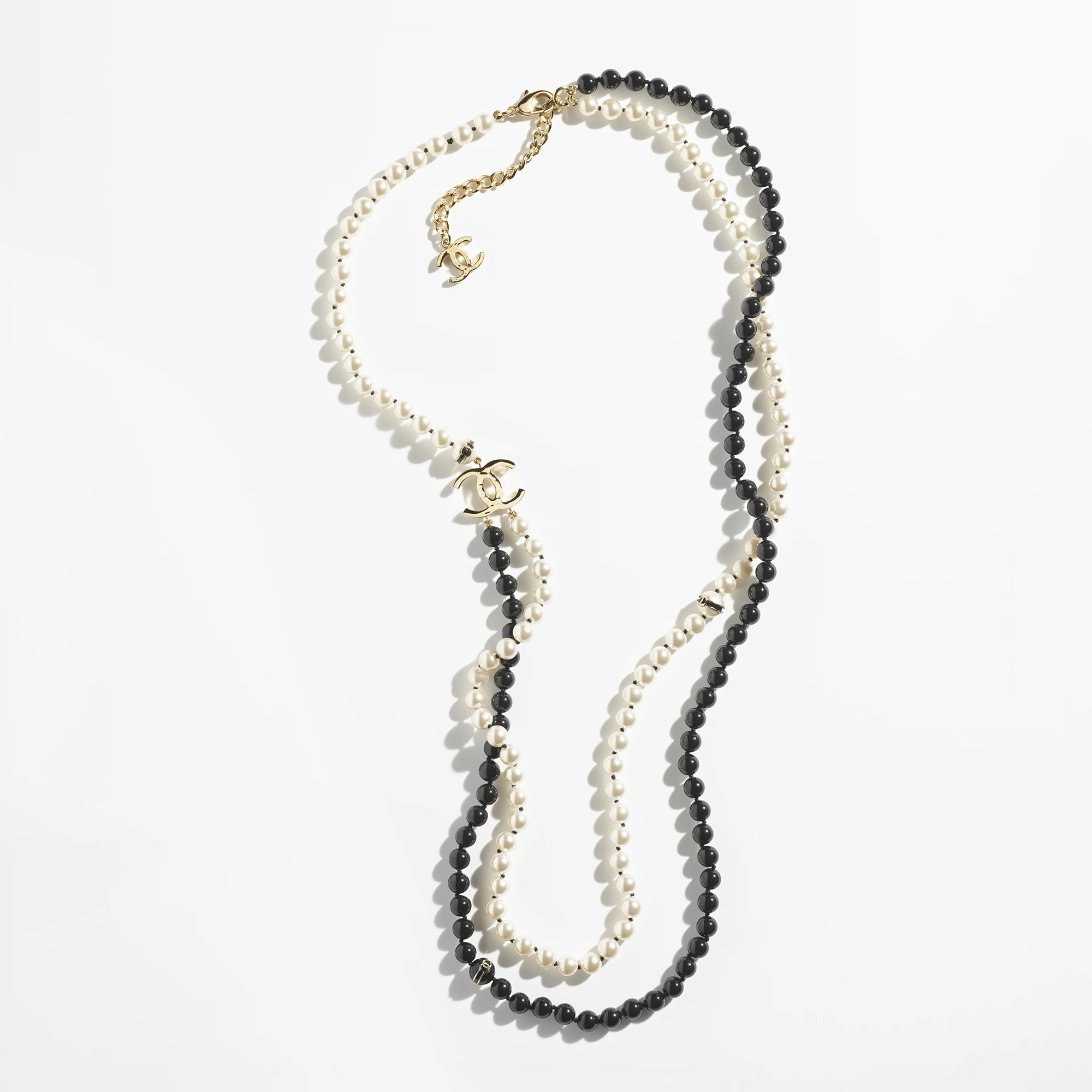 NIGO Chanel Women's Two-tone Pearl Shaped Metal Necklace Jewelry #nigo72747