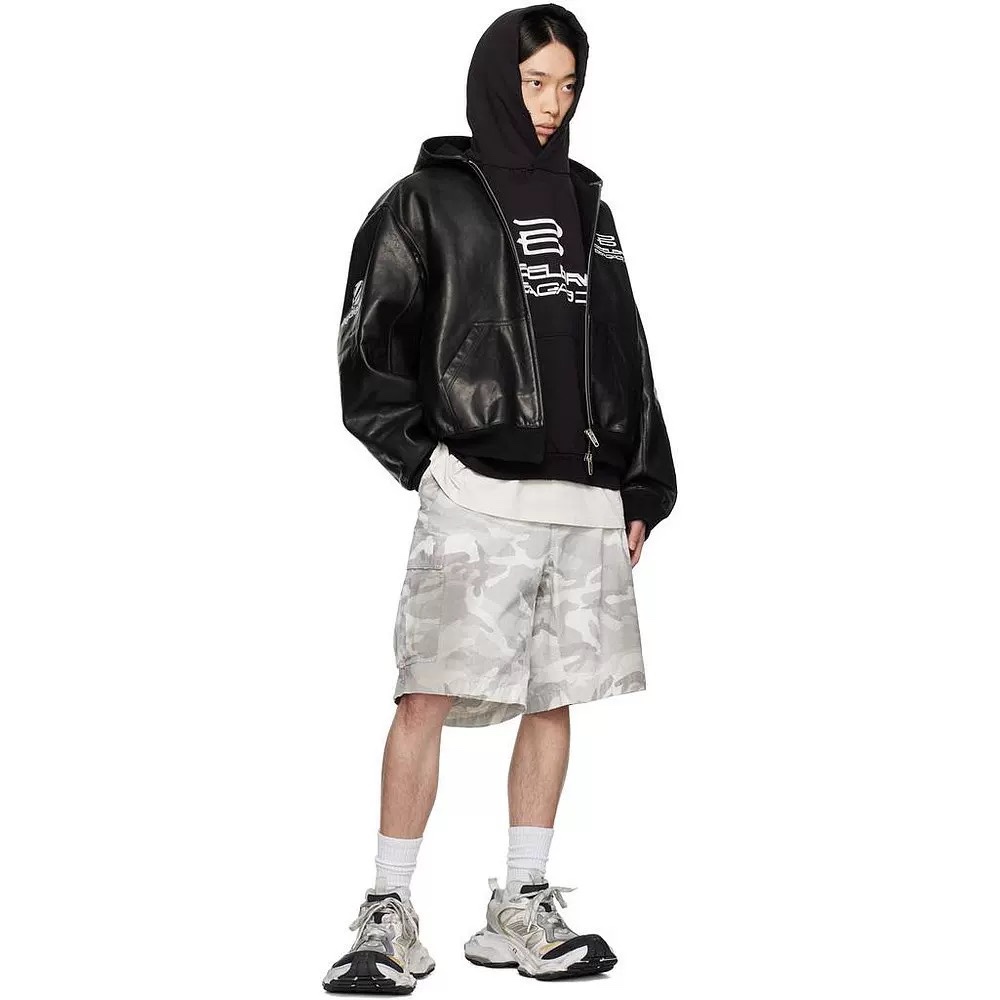 NIGO Balenciaga Men's Summer Solid Color Camouflage Drawstring Tie Cotton Loose Retro Work Shorts Ngvp #nigo9162