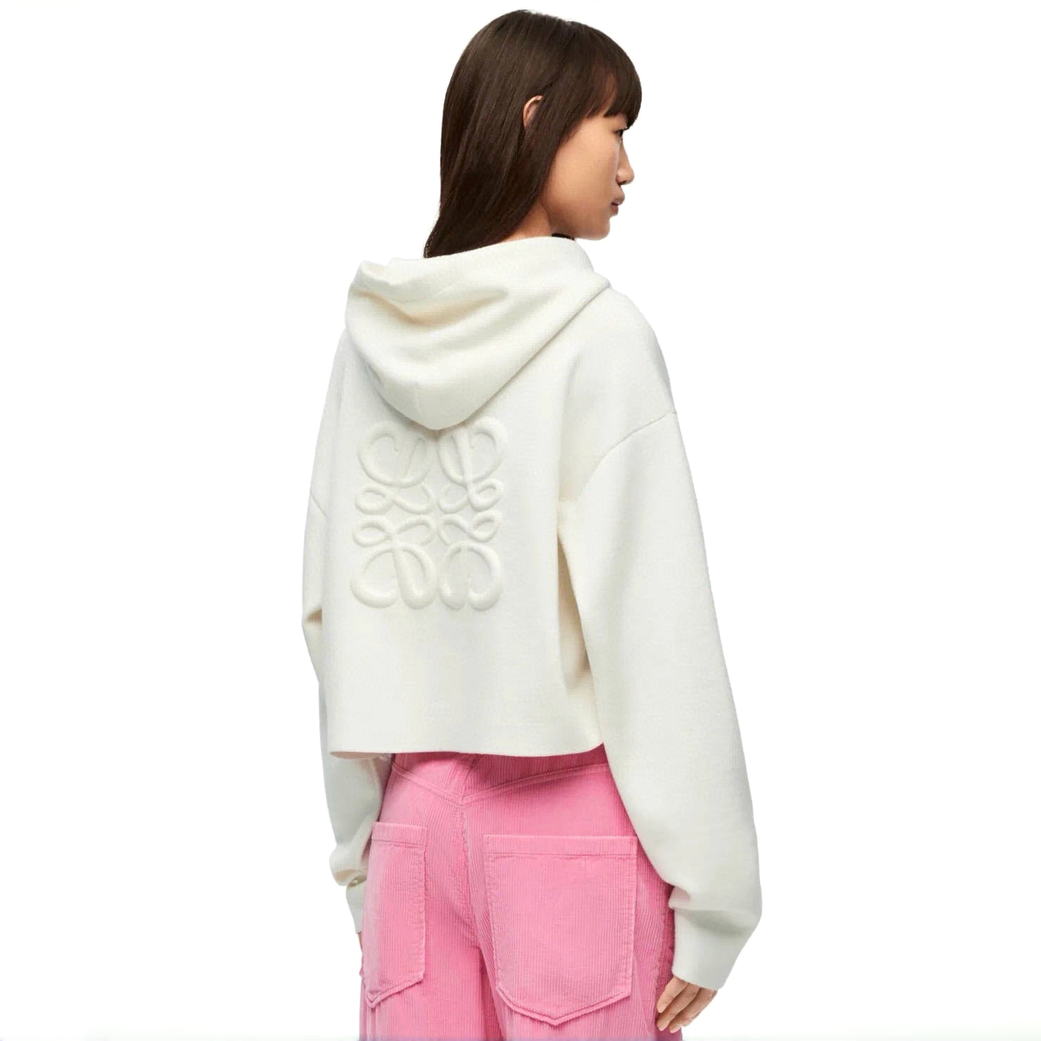 NIGO Loewe Women's Spring and Autumn Solid Color Hooded Drawstring Zipper Sweatshirt Jacket #nigo72679