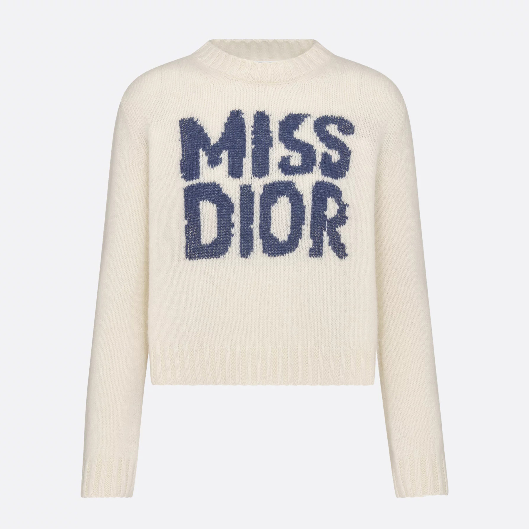 NIGO Dior Women's Autumn and Winter Logo Letter Applique Round Neck Long Sleeve Cashmere Sweater #nigo72788