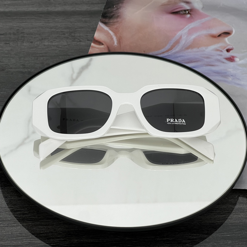 NIGO Prada Women's Triangle Logo Solid Color Acetate Irregular Shape Sunglasses Eyeglasses Glasses #nigo72799