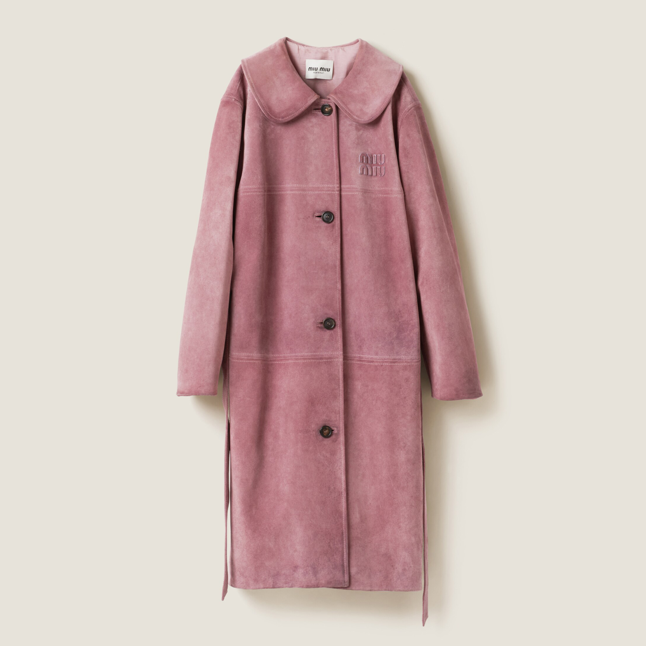 NIGO MiuMiu Women's Solid Color Logo Lapel Suede Single Breasted Pants Coat Jacket #nigo72796