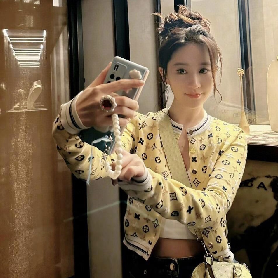 NIGO Louis Vuitton Women's Summer Solid Color Logo Printed Round Neck Single Breasted Long Sleeve Knit Jacket #nigo72798