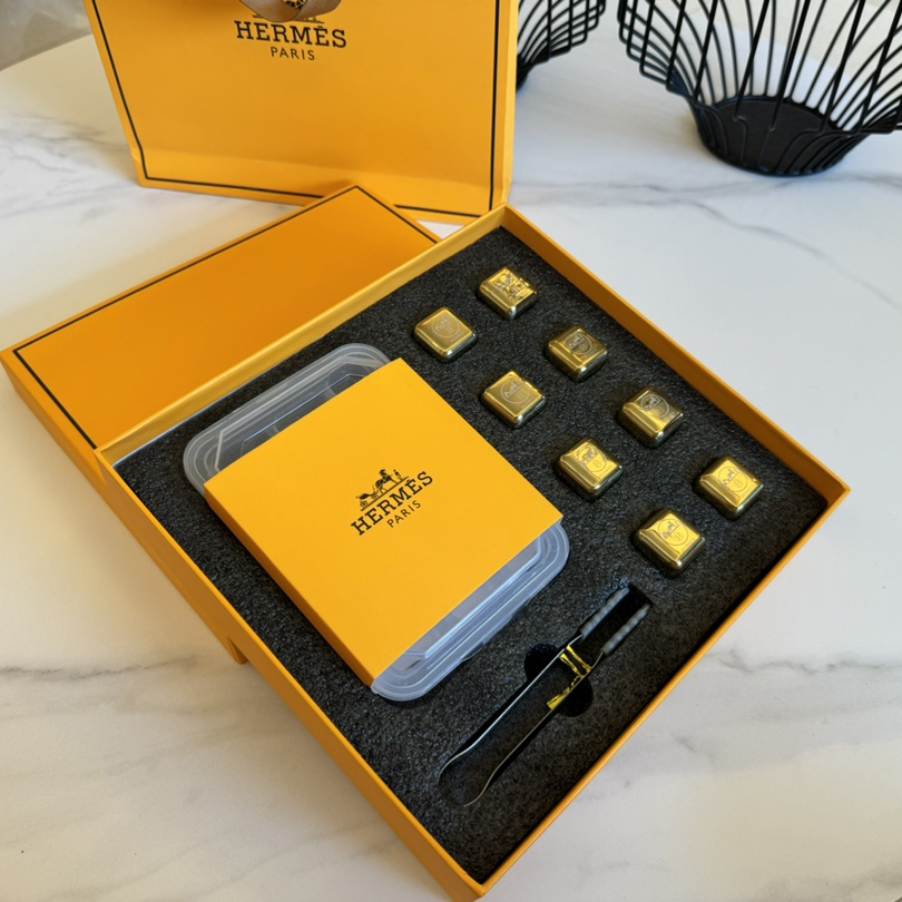NIGO Hermes Stainless Steel Ice Cube Ice Wine Stone Set #nigo72814