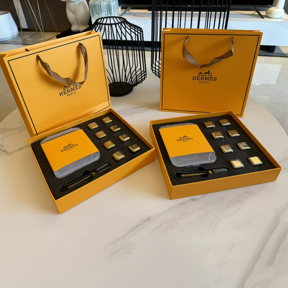 NIGO Hermes Stainless Steel Ice Cube Ice Wine Stone Set #nigo72814