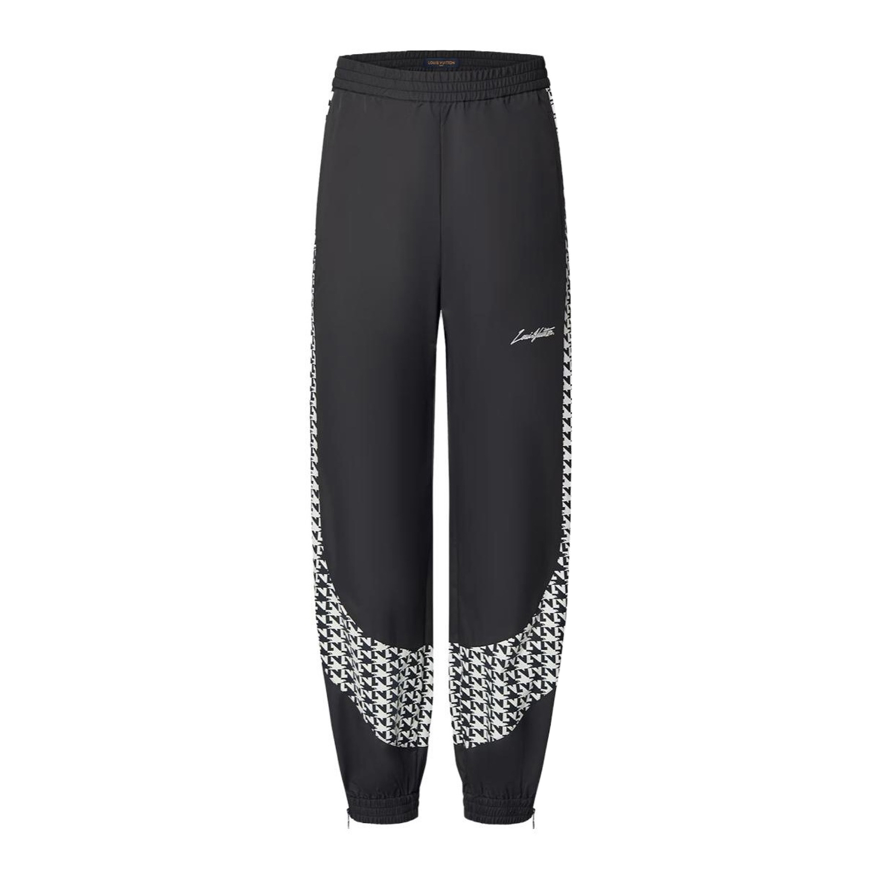 NIGO Louis Vuitton Men's Spring and Fall Thousand Bird Check Printed Embroidered Letter Logo Drawstring Casual Pants #nigo72822