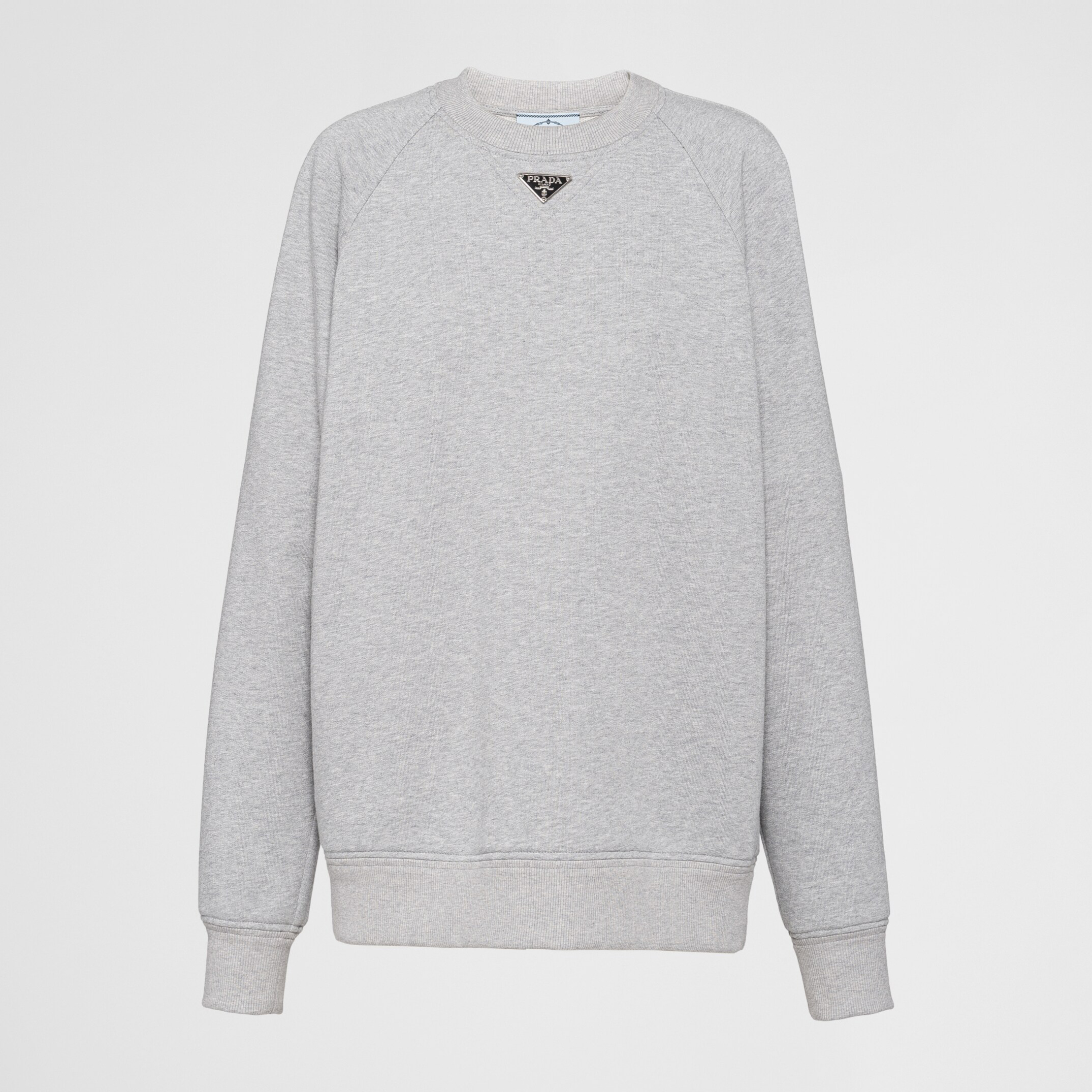 NIGO Prada Women's Spring and Autumn Logo Applique Round Neck Cotton Pullover Long Sleeve Sweatshirt #nigo72846