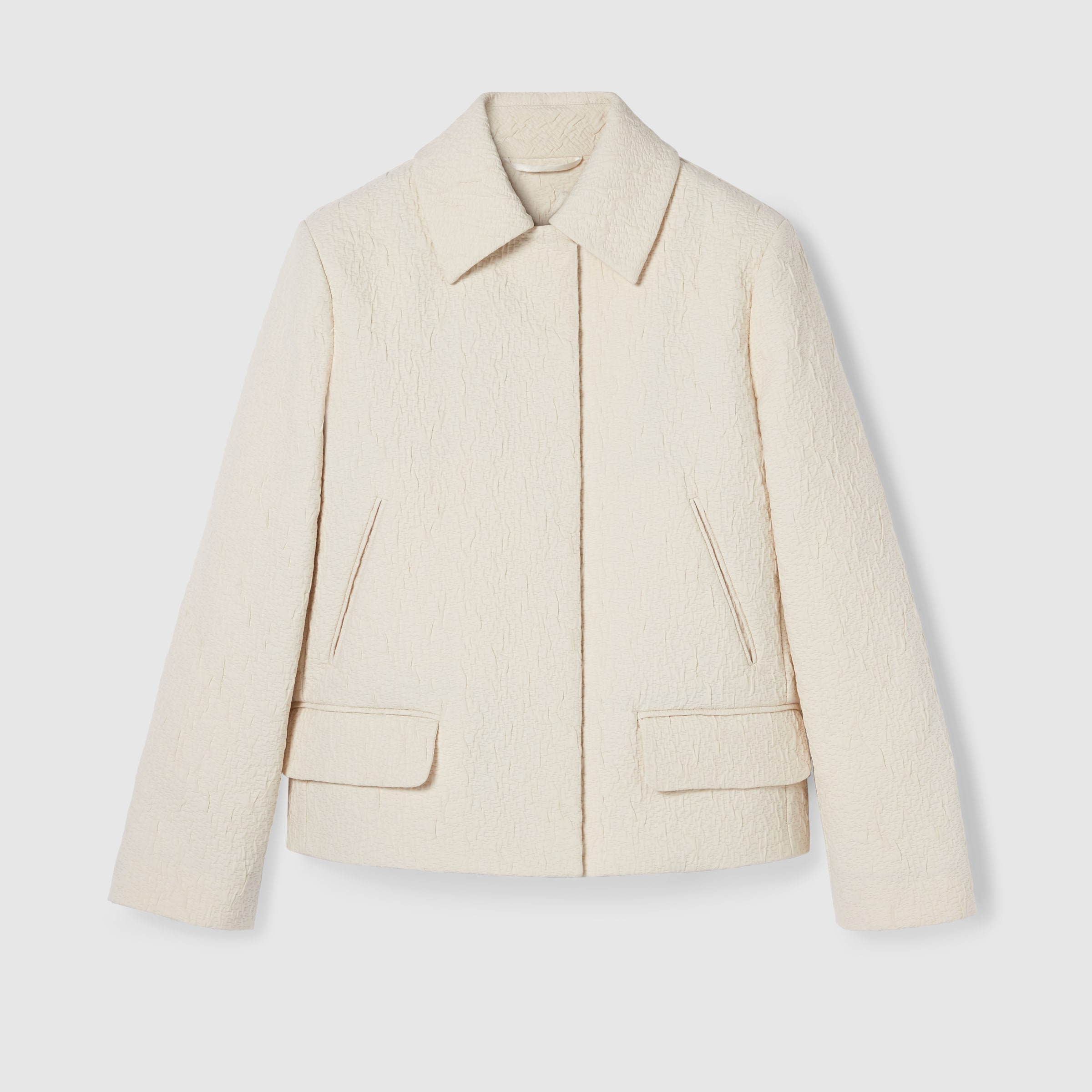 NIGO Gucci Women's Spring And Autumn Textured Cotton Ivory Lapel Blazer Mini Half Skirt Set Fashion Temperament Single Breasted Jacket Ngvp #nigo9137