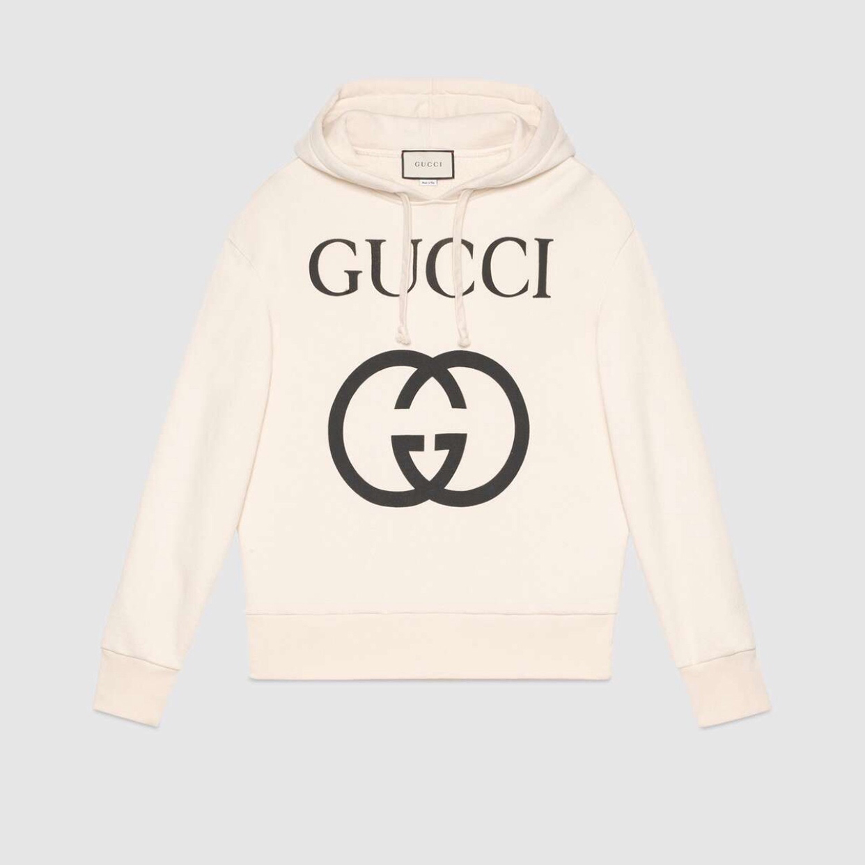 NIGO Gucci Men's Spring And Autumn Cotton Logo Printed Solid Color High Street Style Fitted Long Sleeve Hooded Sweatshirt #nigo71448
