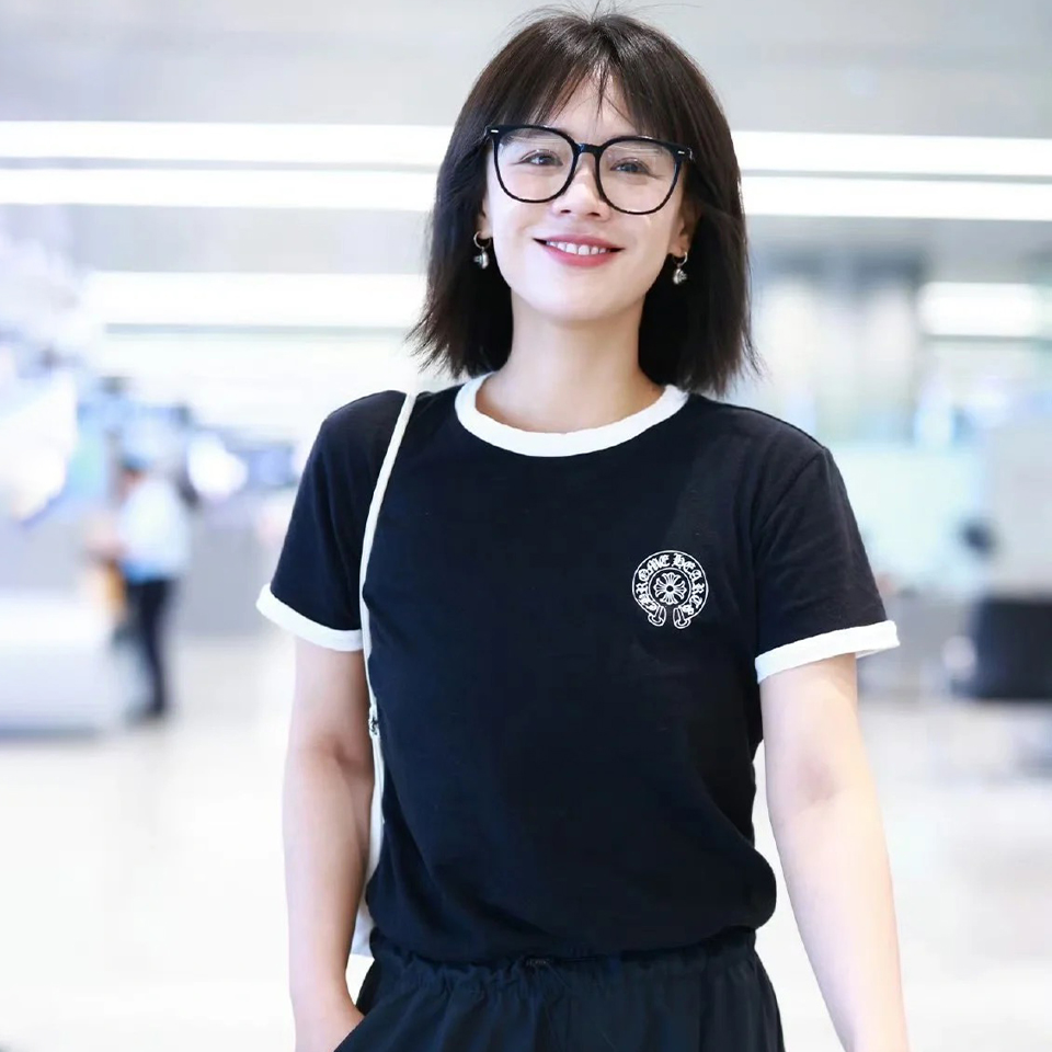 NIGO Chrome Hearts Women's Summer Solid Color Scroll Horseshoe Cross Print Cotton Fitted Straight Short Sleeve T-Shirt #nigo71446