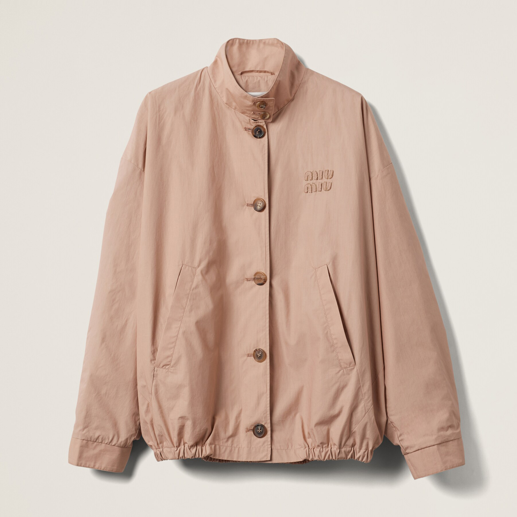 NIGO MiuMiu Women's Spring and Autumn Solid Color Logo Embroidery Single Breasted Long Sleeve Jacket #nigo72858