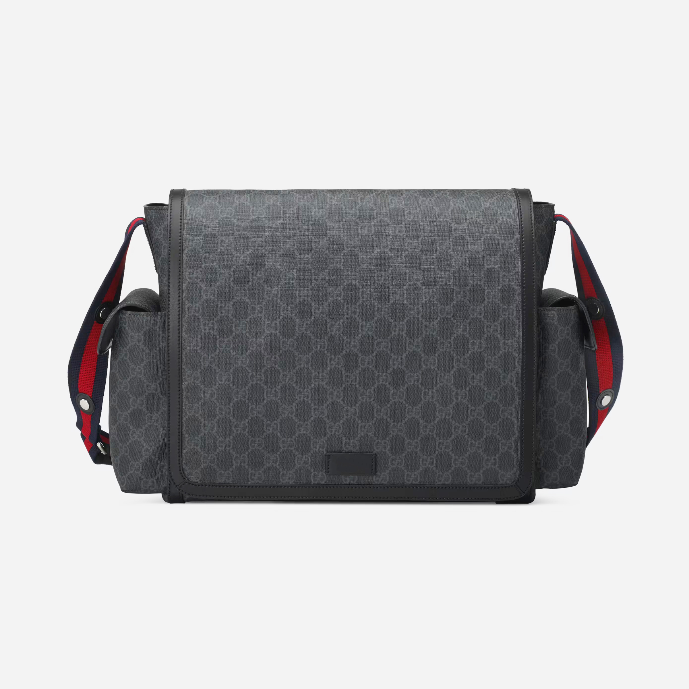 NIGO Gucci Kid's Fashion Logo Full Printed Stripe Webbing Leather Messenger Bag Casual Shoulder Bag #nigo38588
