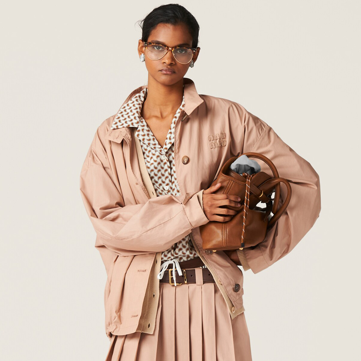 NIGO MiuMiu Women's Spring and Autumn Solid Color Logo Embroidery Single Breasted Long Sleeve Jacket #nigo72858