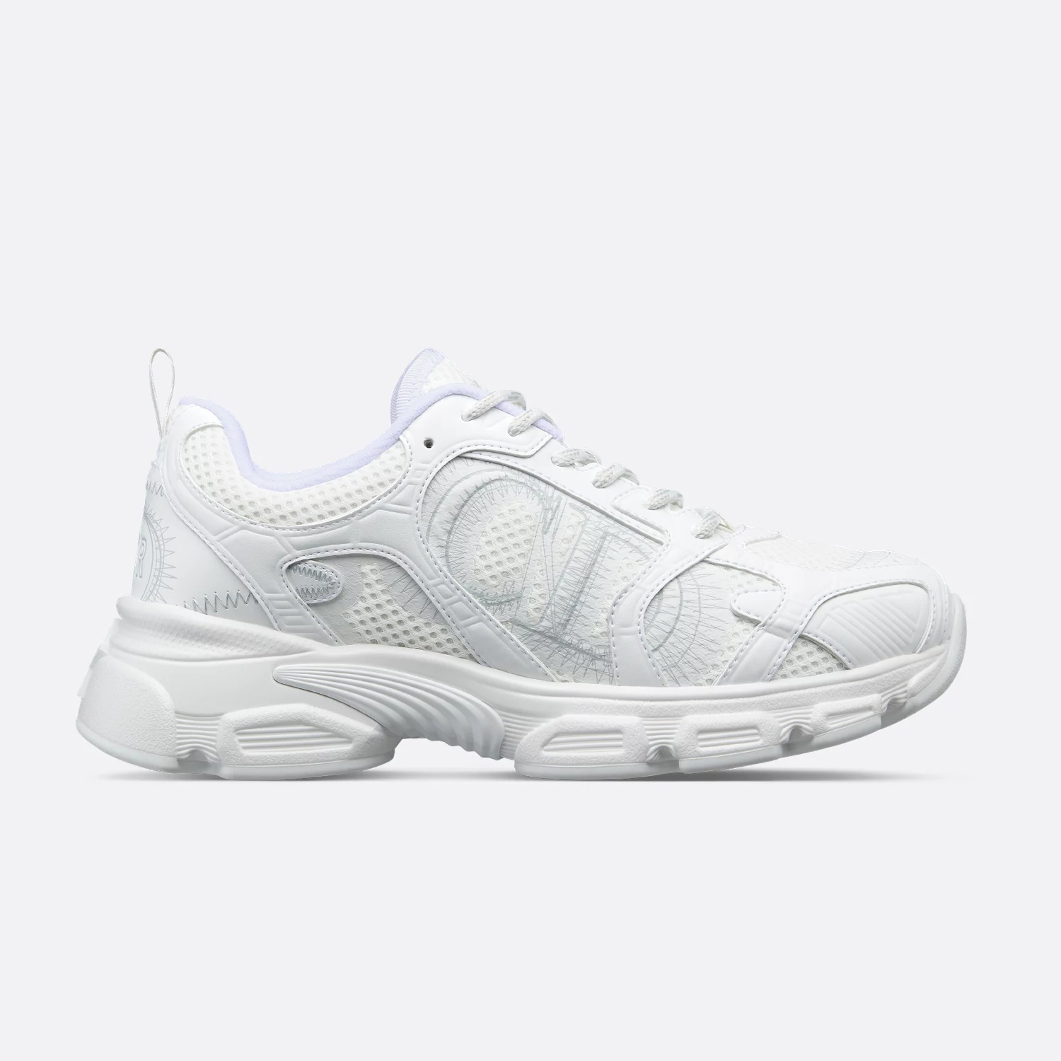 NIGO Dior Chrono Men's and Women's Colorblock Round Toe Mesh Fabric Lace-Up Sneakers Shoes #nigo72876