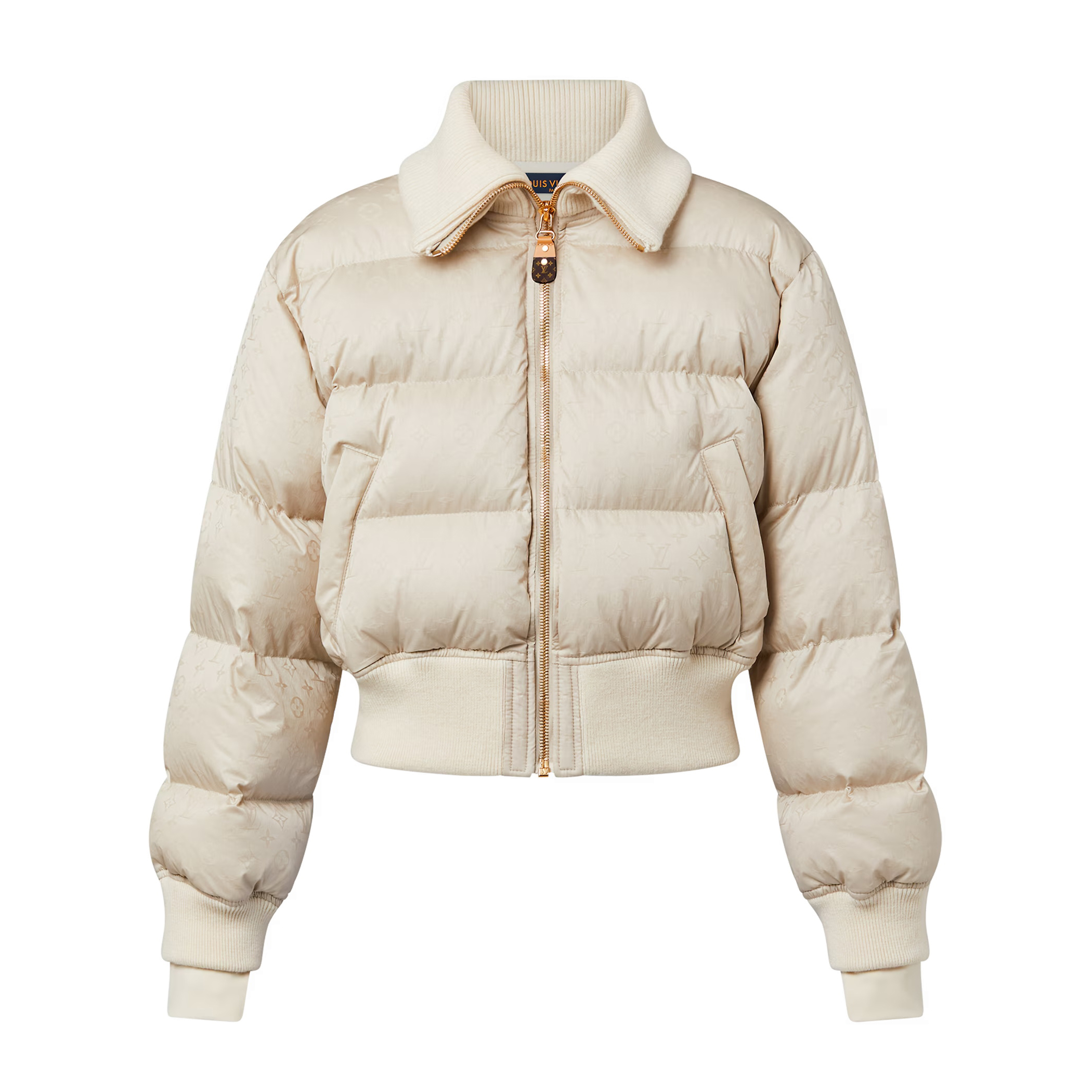 NIGO Louis Vuitton Women's Autumn and Winter Solid Color Lapel Zipper Short Zipper Long Sleeve Down Jacket #nigo72873