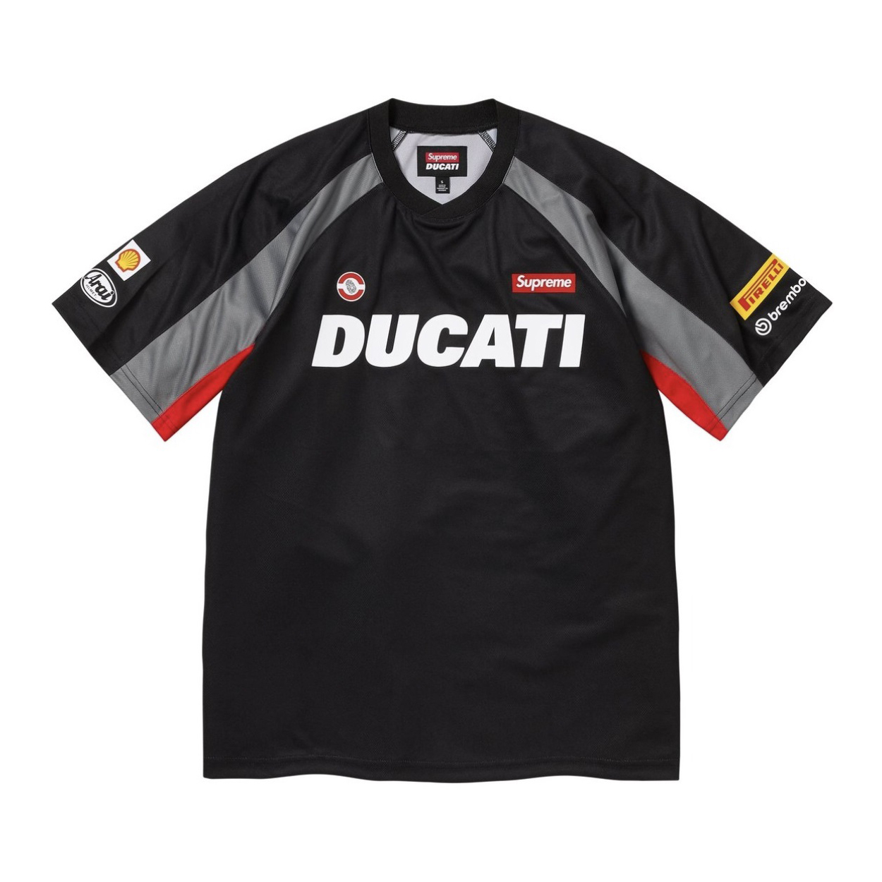 NIGO Supreme X DUCATI Men's And Women's Summer Logo Letter Print Loose Short Sleeved Soccer T-shirt #nigo72872