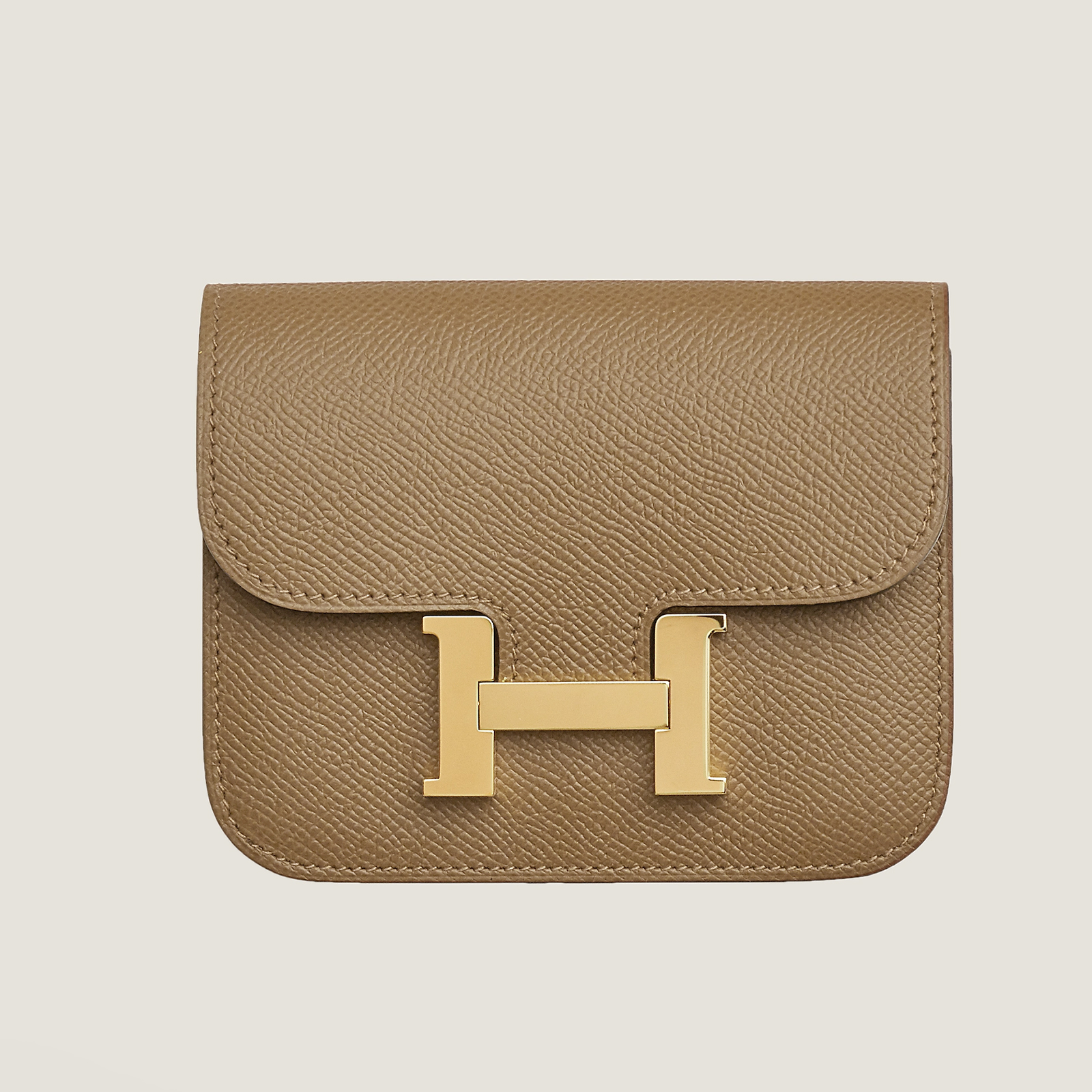 NIGO Hermes Women's Fashion Solid Color Constance Slim Wallet Leather Coin Purse Casual Clutch Bag #nigo71462