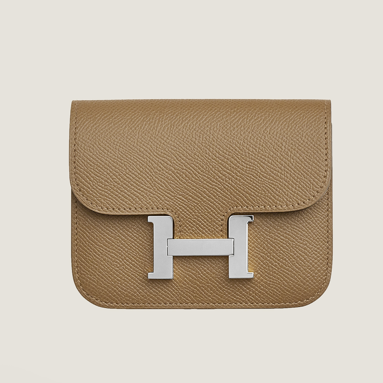 NIGO Hermes Women's Fashion Solid Color Constance Slim Wallet Leather Coin Purse Casual Clutch Bag #nigo71462