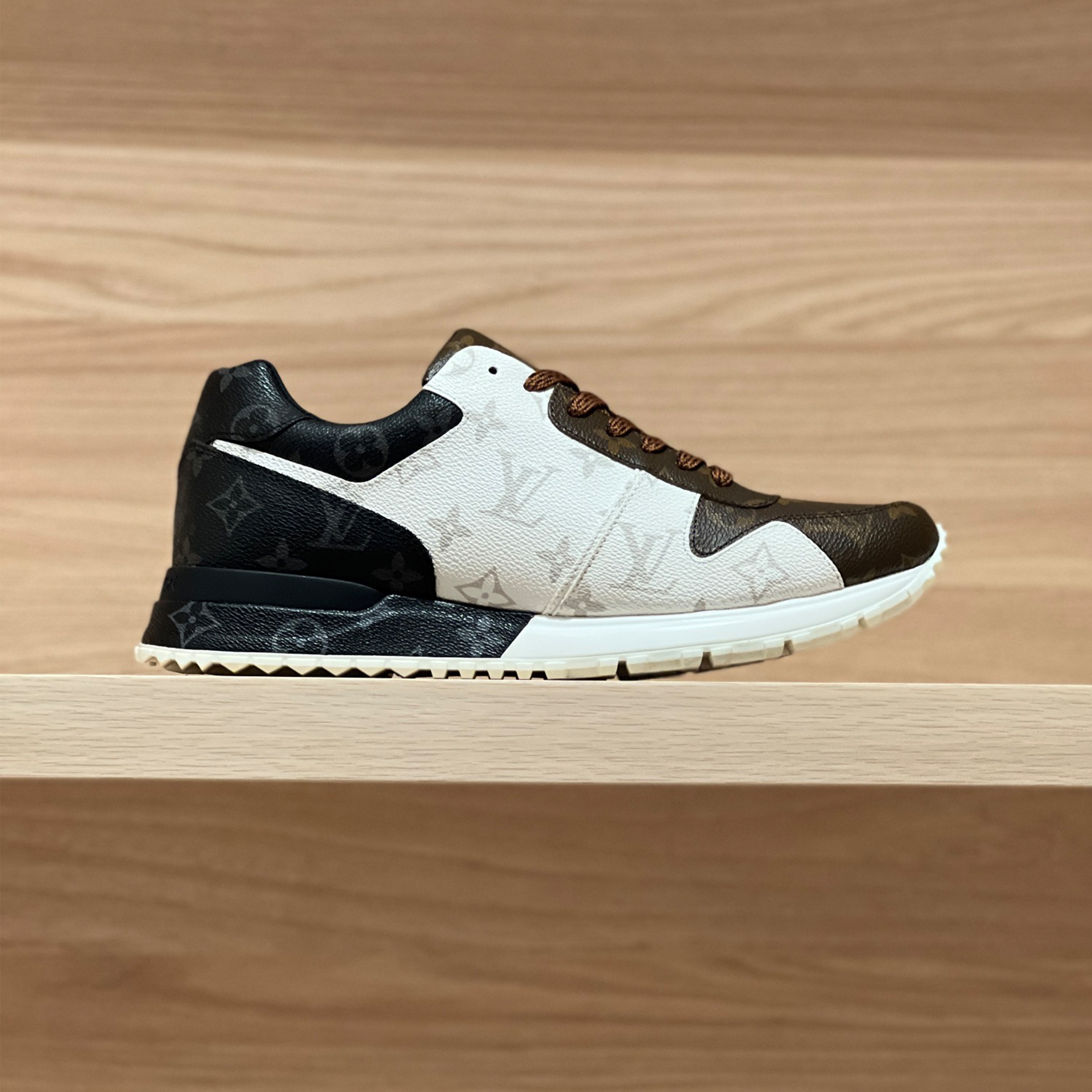 NIGO Louis Vuitton Run Away Sneakers Men's Monogram Floral Colorblocking Fashion Casual Logo Lace Up Shoes Checkerboard Leather Flat Sneakers Shoes #nigo54557