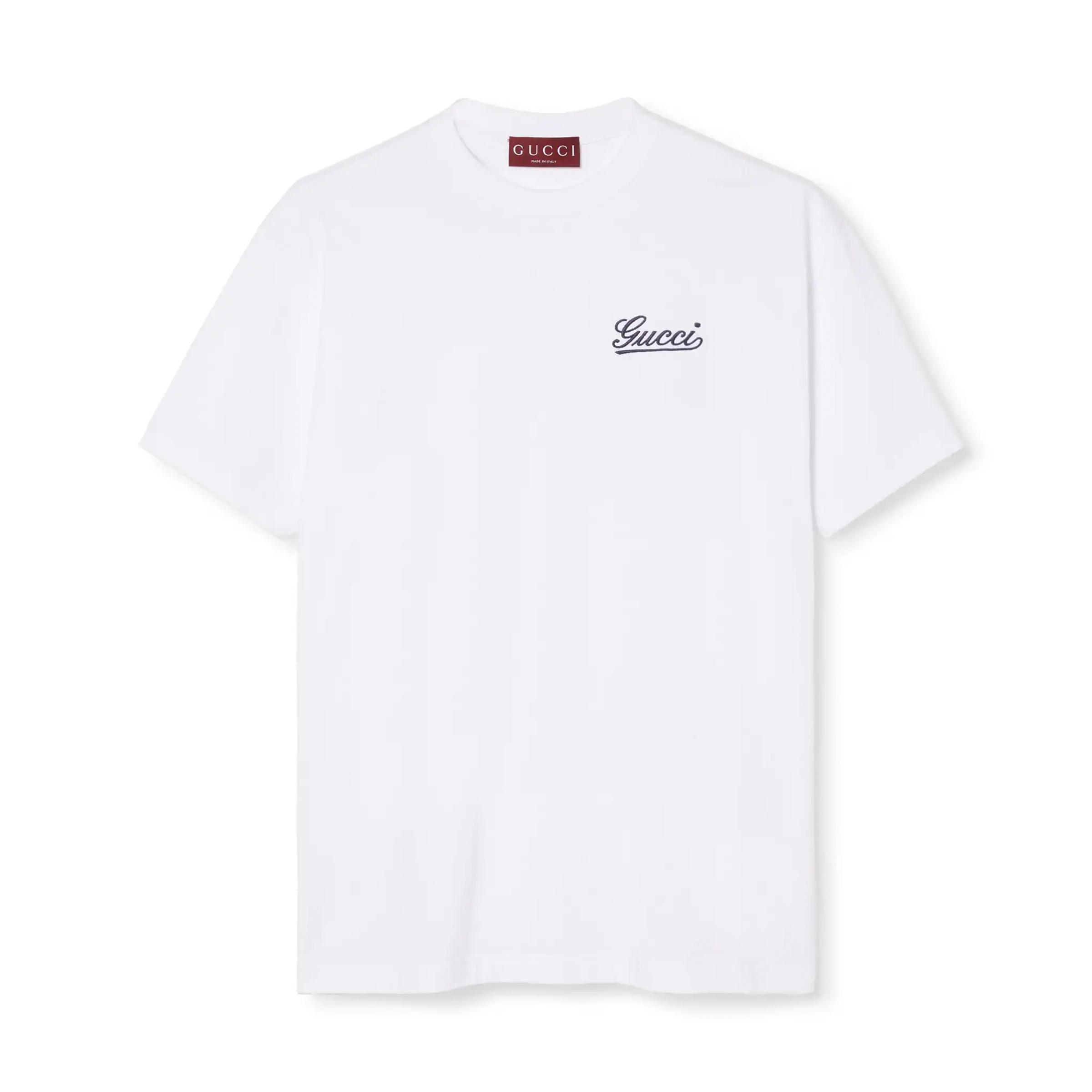 NIGO Gucci Women's Summer Solid Color Letter Embroidery Straight Pullover Cotton Short Sleeve T-Shirt #nigo71457