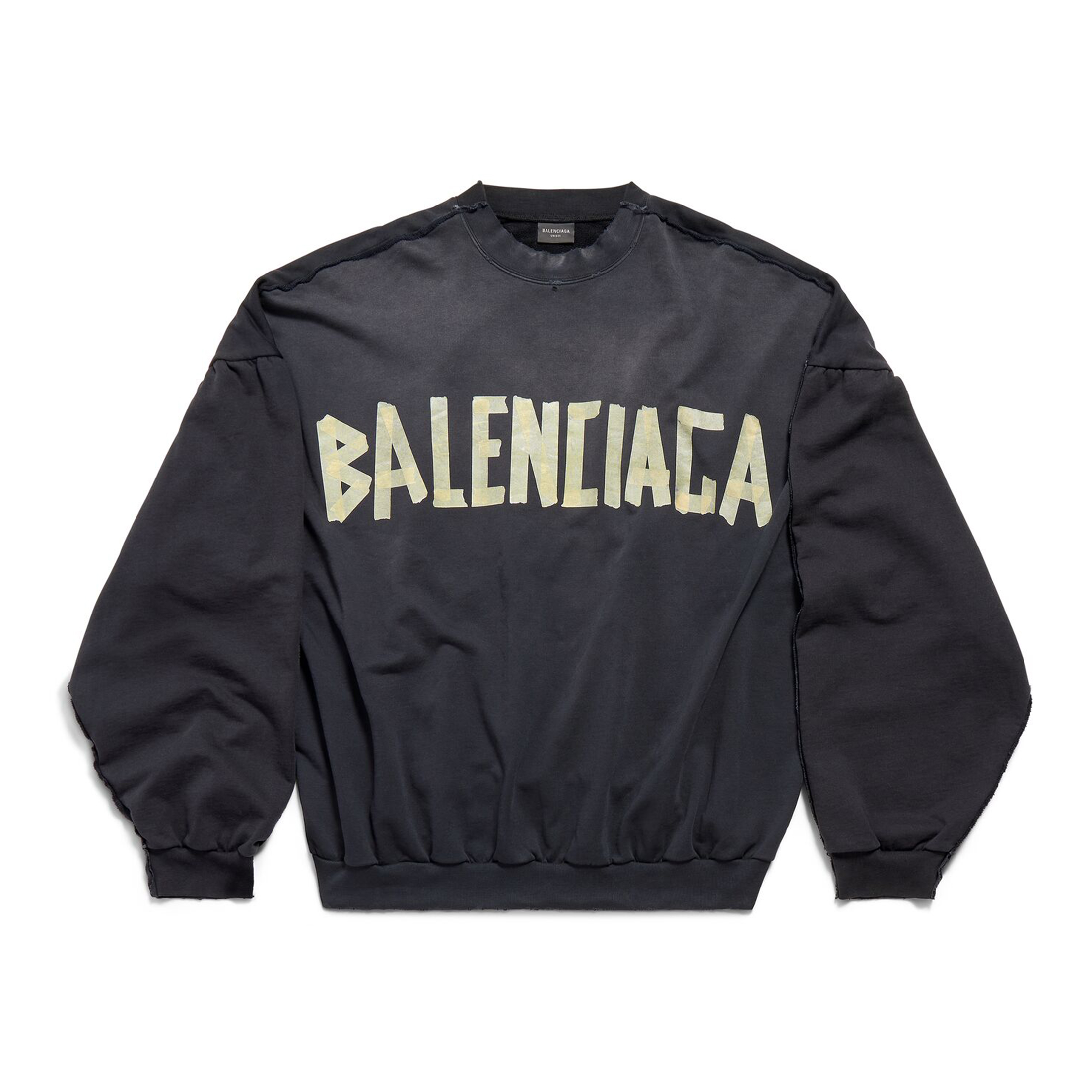 NIGO Balenciaga Men's Spring And Autumn TAPE TYPE DOUBLE FRONT Long Sleeve Loose Round Neck Solid Color Sweatshirt #nigo71472