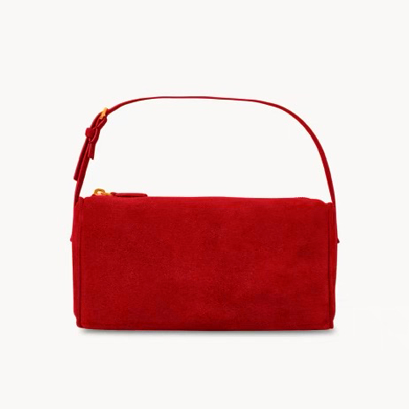 NIGO THE ROW Women's 90's Solid Color Logo Walking On Metal Adjustable Shoulder Strap Vintage Shoulder Bag Casual Cashmere Sheepskin Cowhide Handbag Bags #nigo71479