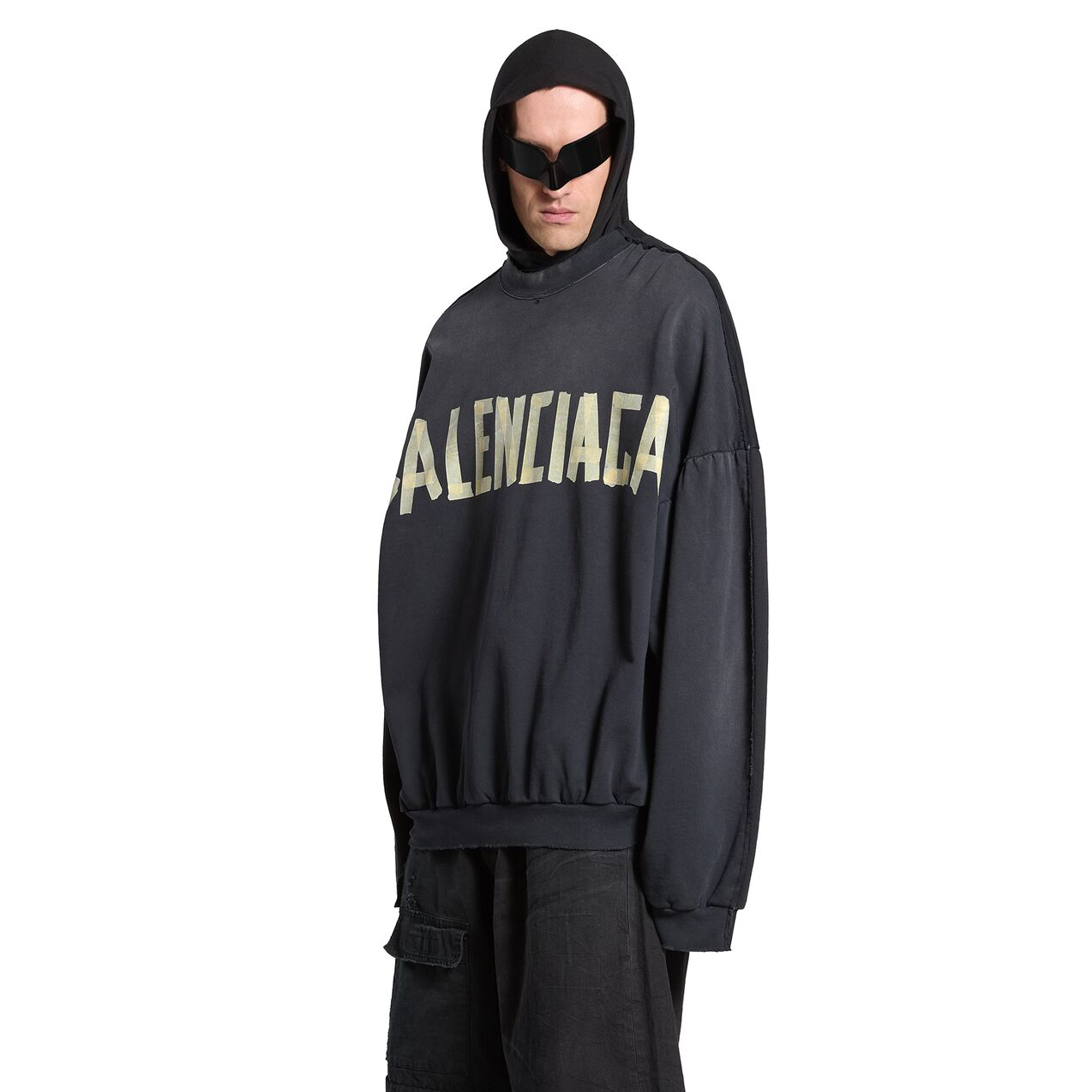 NIGO Balenciaga Men's Spring And Autumn TAPE TYPE DOUBLE FRONT Long Sleeve Loose Round Neck Solid Color Sweatshirt #nigo71472