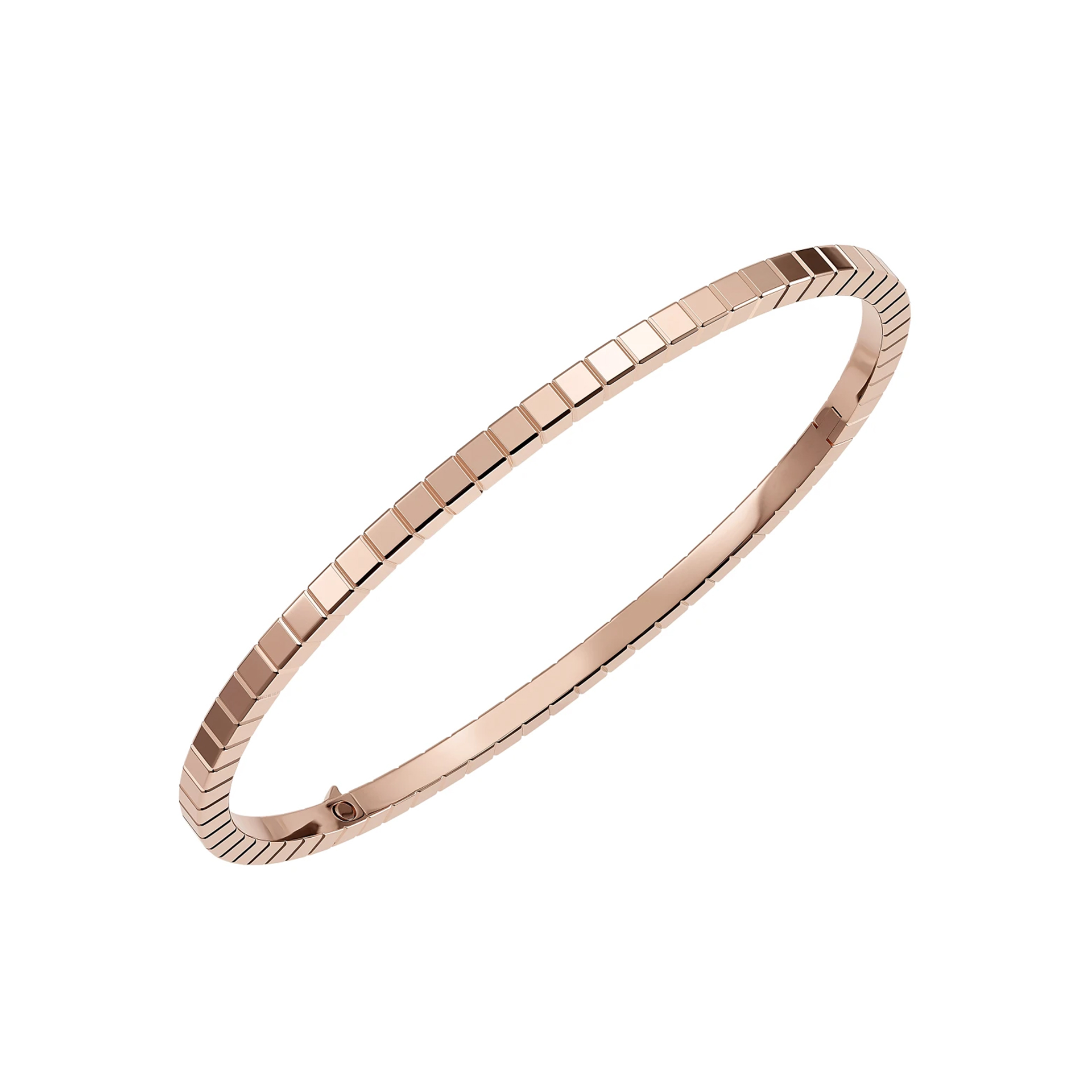NIGO Chopard Women's Solid Color V Gold Glossy Full Of Diamonds Half Ring With Diamonds Ice Cube Series Small Square Bracelet Jewelry #nigo9185