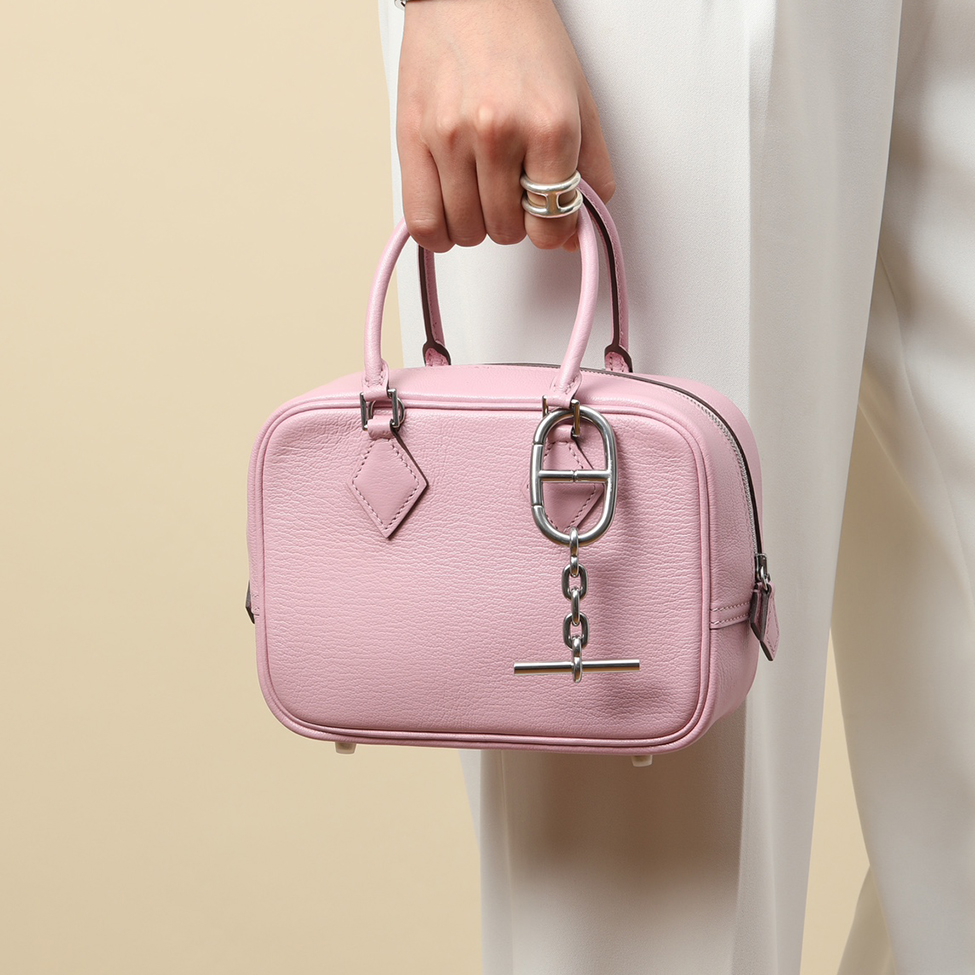 NIGO Hermes Women's Fashion Solid Color Plumemini Goatskin Handbag Casual Shoulder Crossbody Bag #nigo71477