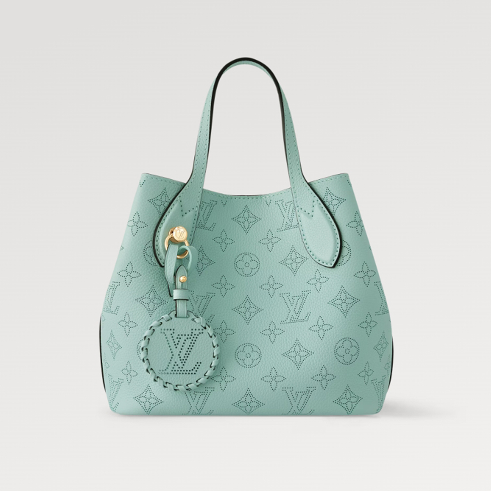 NIGO Louis Vuitton Women's Fashion BLOSSOM Handbag Adjustable Shoulder Strap Perforated Logo Casual Leather Solid Color Bucket Bag #nigo71515