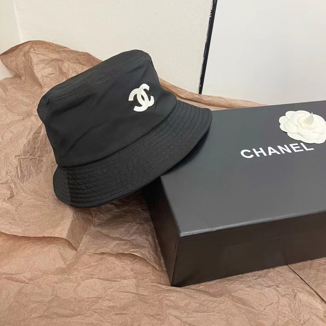 NIGO Chanel Men's Women's Summer Black Embroidered Logo Fisherman's Hat Fashion Casual Baseball Cap #nigo71497