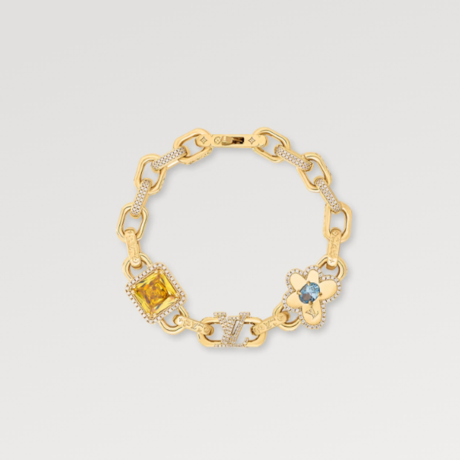 NIGO Louis Vuitton Men Women Fashion Trend Daisy Logo Design PARADISE STONE Bracelet Jewelry #nigo71514