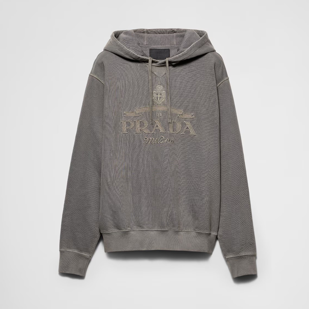 NIGO Prada Men's Spring And Autumn Solid Color Letter Printed Pullover Cotton Long Sleeve Hooded Sweatshirt #nigo71536